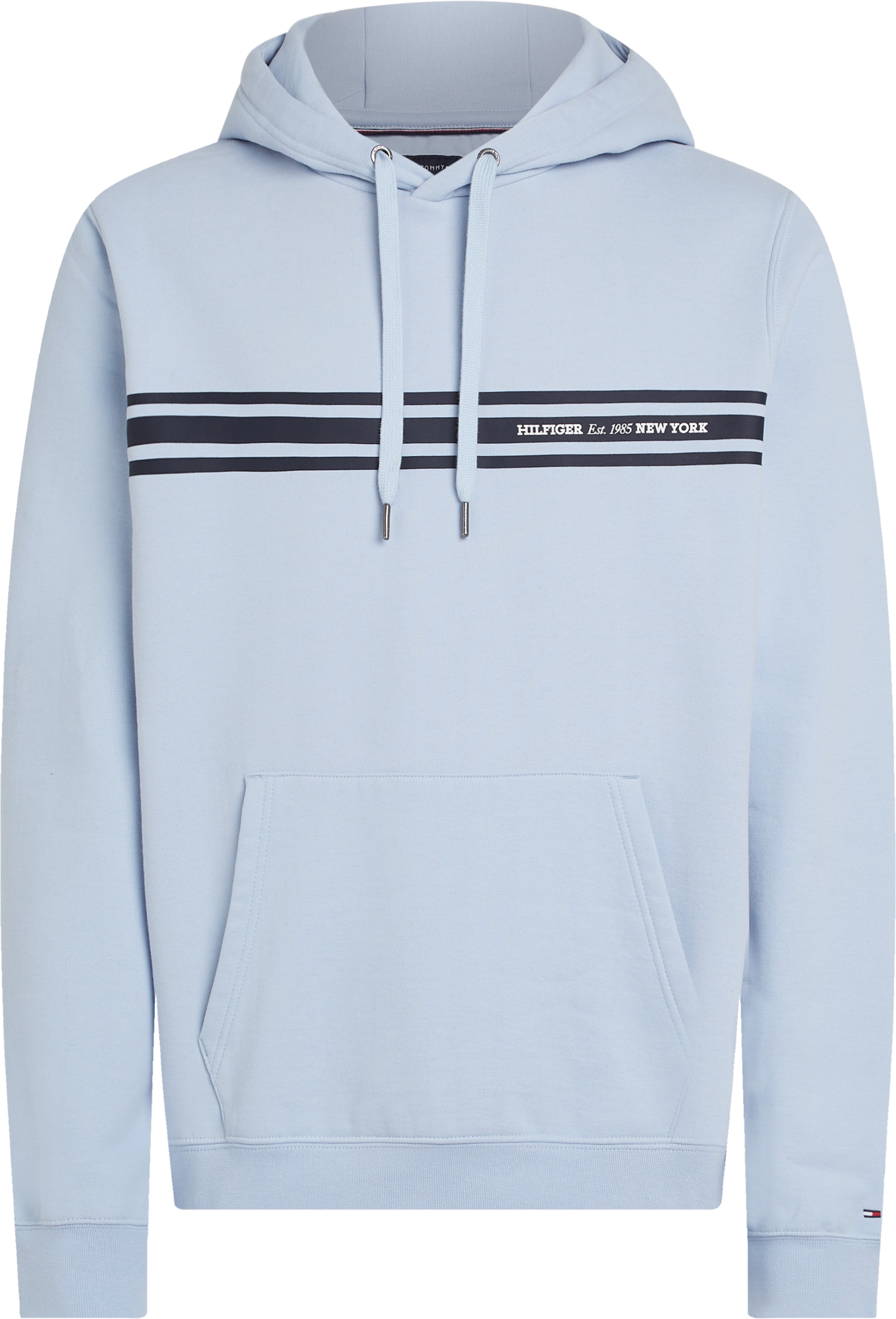 Tommy Hilfiger Kapuzensweatshirt »CENTRAL CHEST STRIPE HOODY«, mit kontrastfarbenen Print