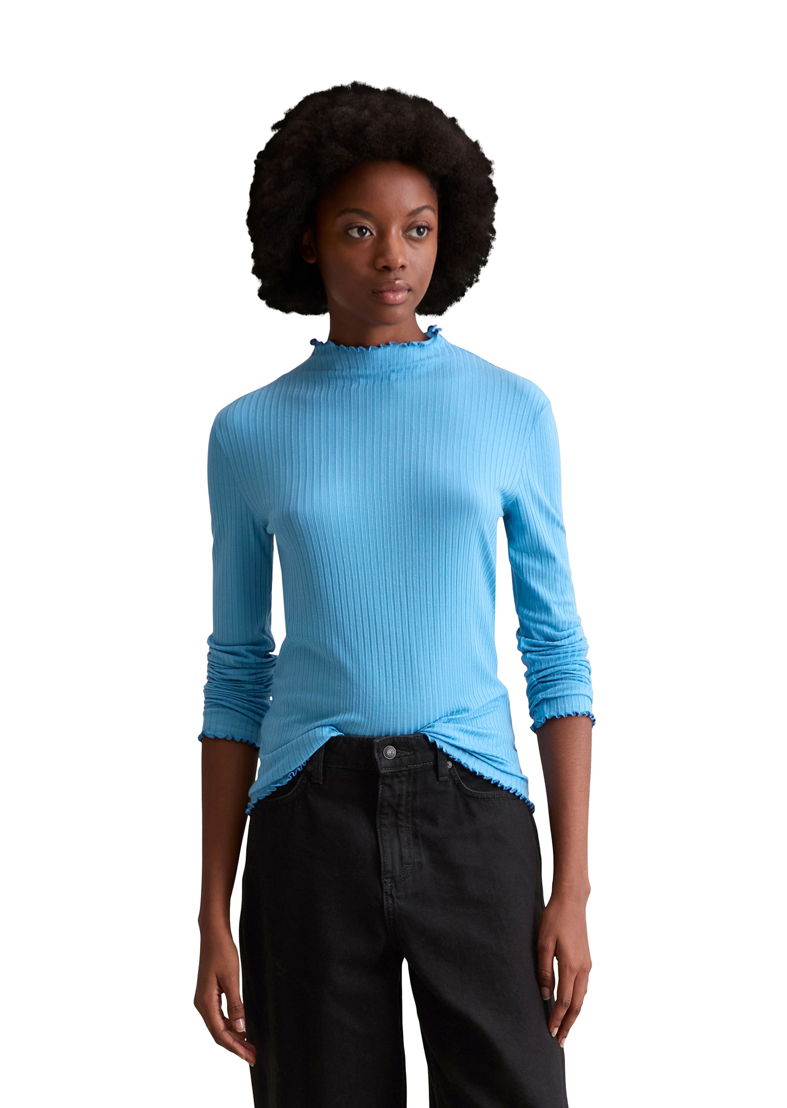 Marc OPolo DENIM Langarmshirt "aus Lyocell-Stretch-Jersey" günstig online kaufen