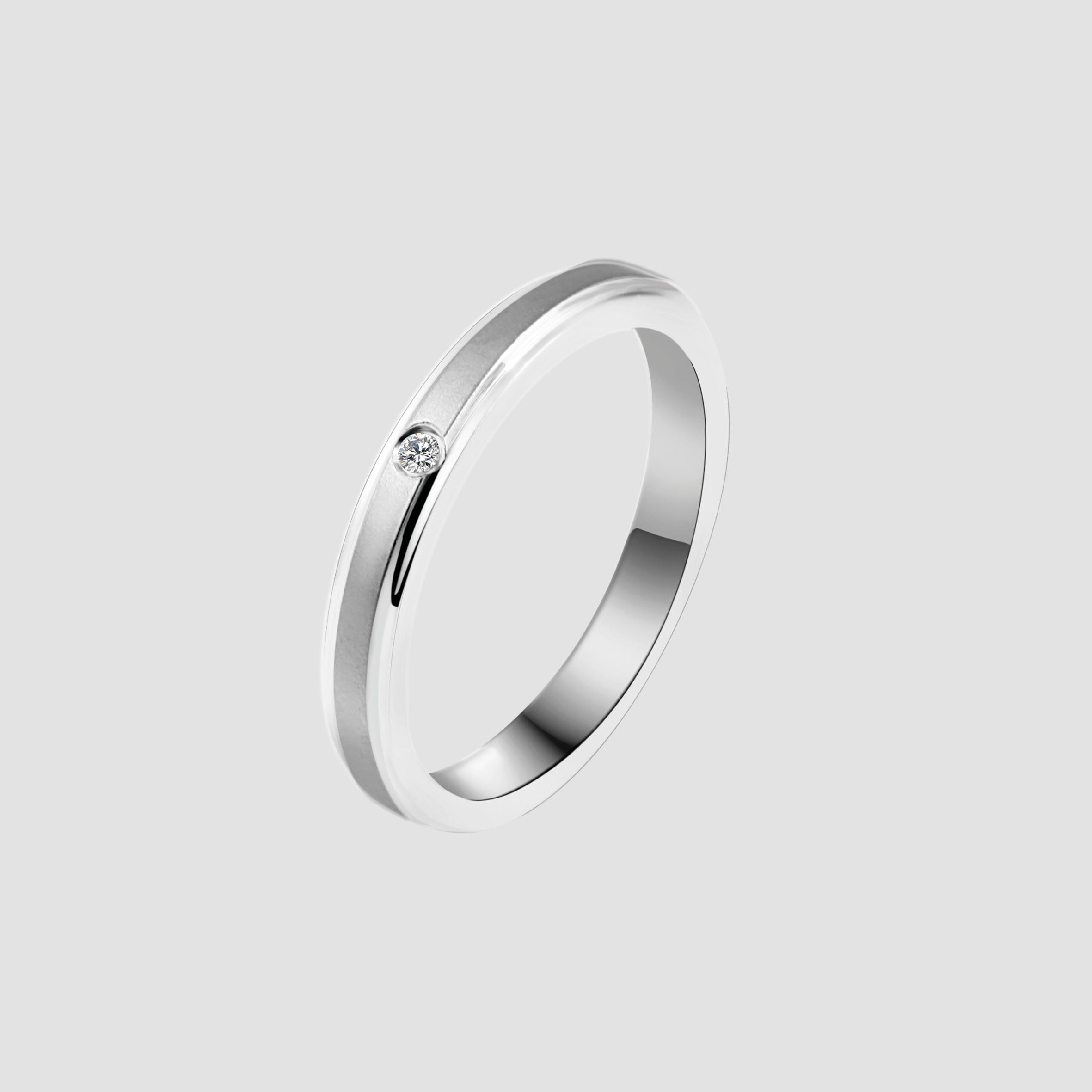 Adelia's Stainless Steel Women's Ring Silver 54 2