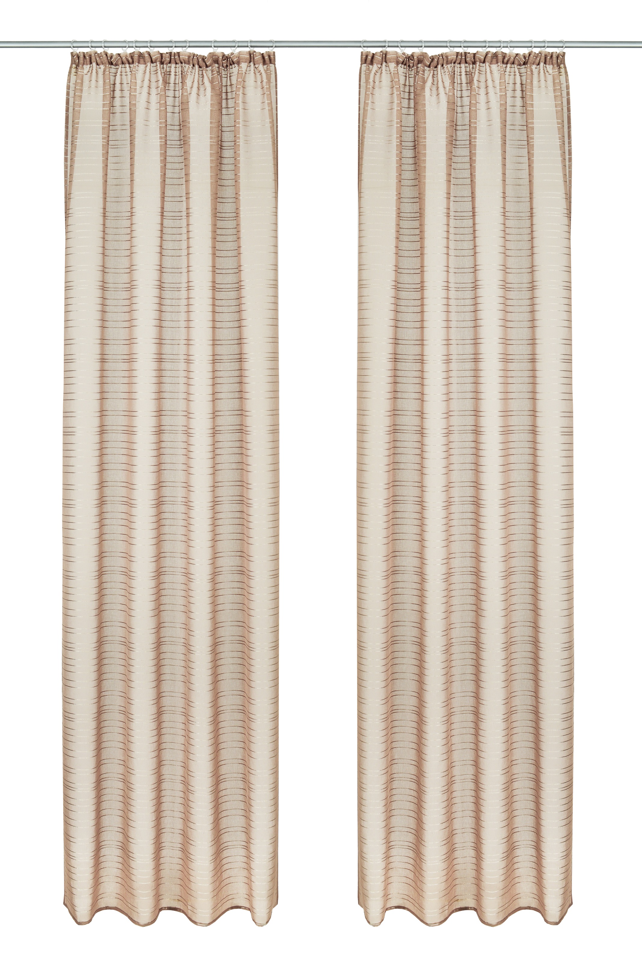 Bruno Banani Gardine "Linus" Kräuselband 1 Stk. tlg. 1 Schal, eingewebte Qu günstig online kaufen