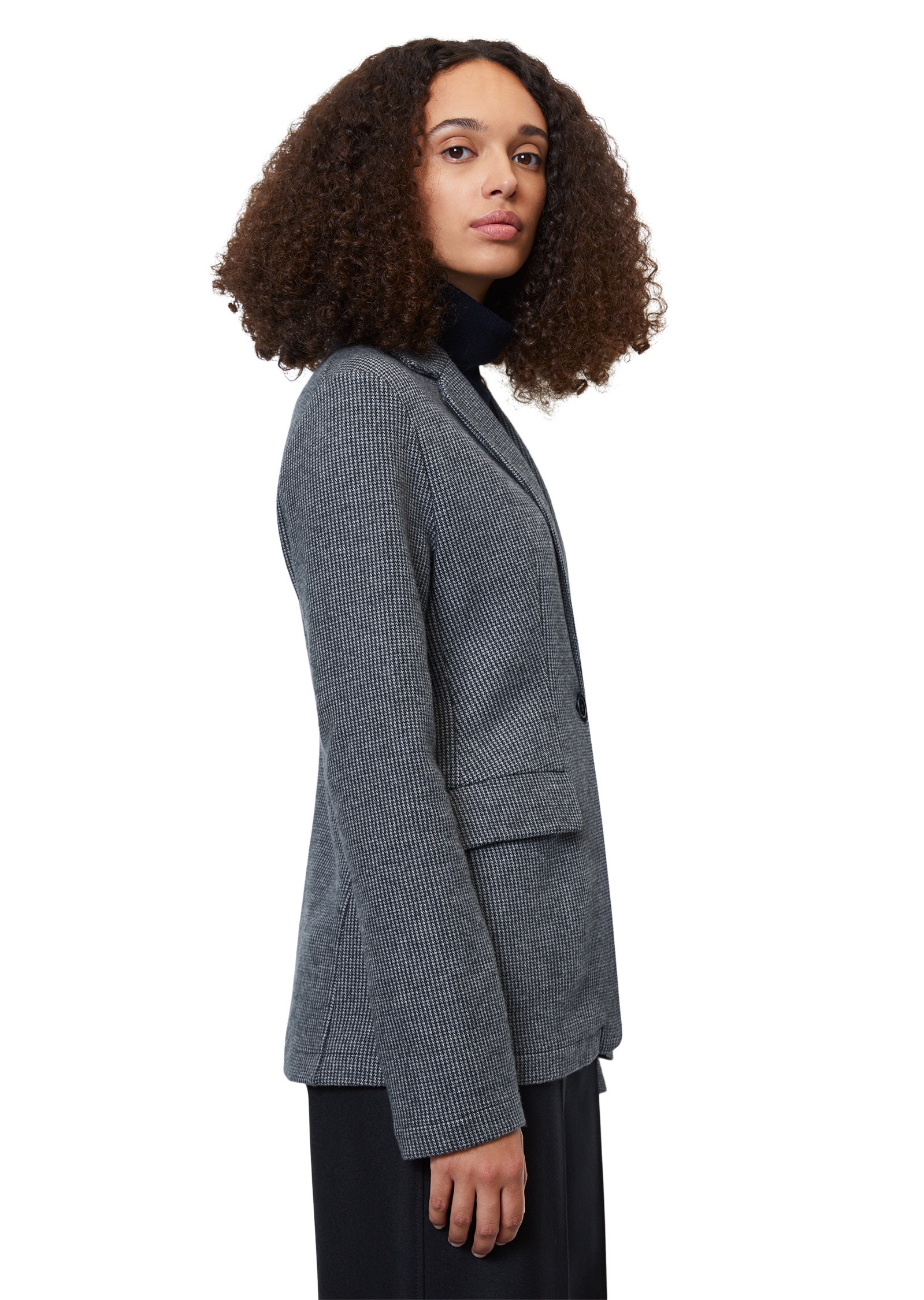 Marc O'Polo Jerseyblazer »mit Mini-Pepita-Muster«