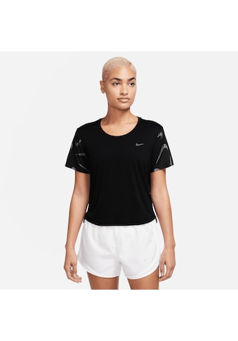 Laufshirt »SWOOSH DRI-FIT WOMEN'S PRINTED SHORT-SLEEVE CROP TOP«