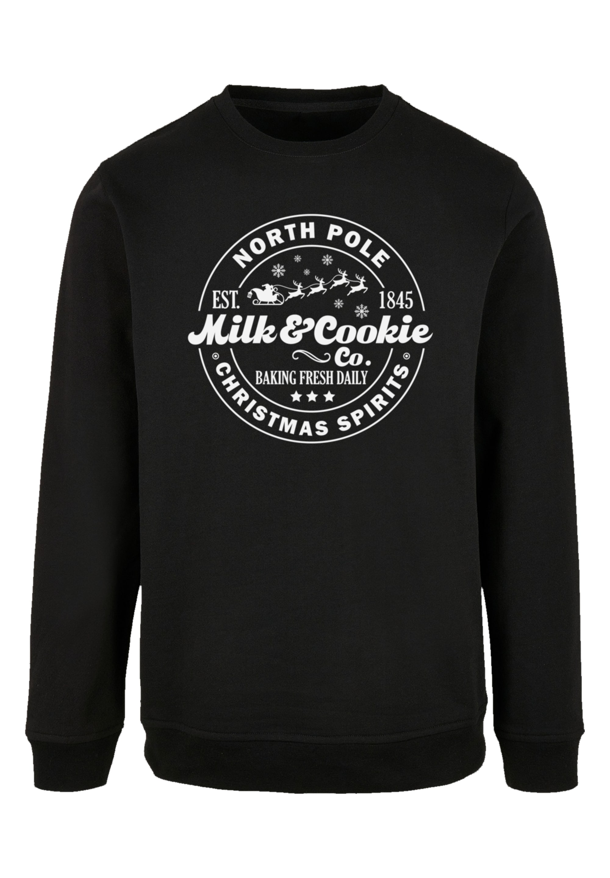 F4NT4STIC Sweatshirt »Milk and Cookie Bakery Retro Weihnachten Sign«, Premium Qualität, Christmas Collection
