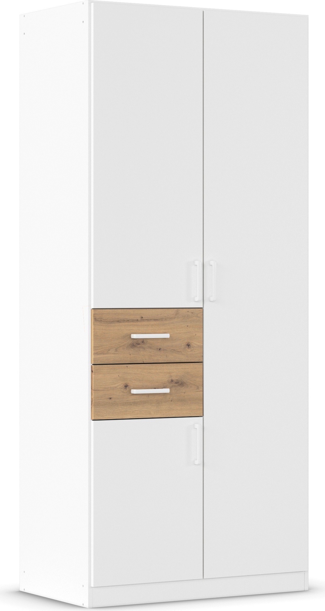 rauch "Kleiderschrank Schrank Garderobe MAIKA mit Dekor-Front" 2 Schubladen, in verschiedenen Breiten, Höhen, Farben, MADE IN GERMANY