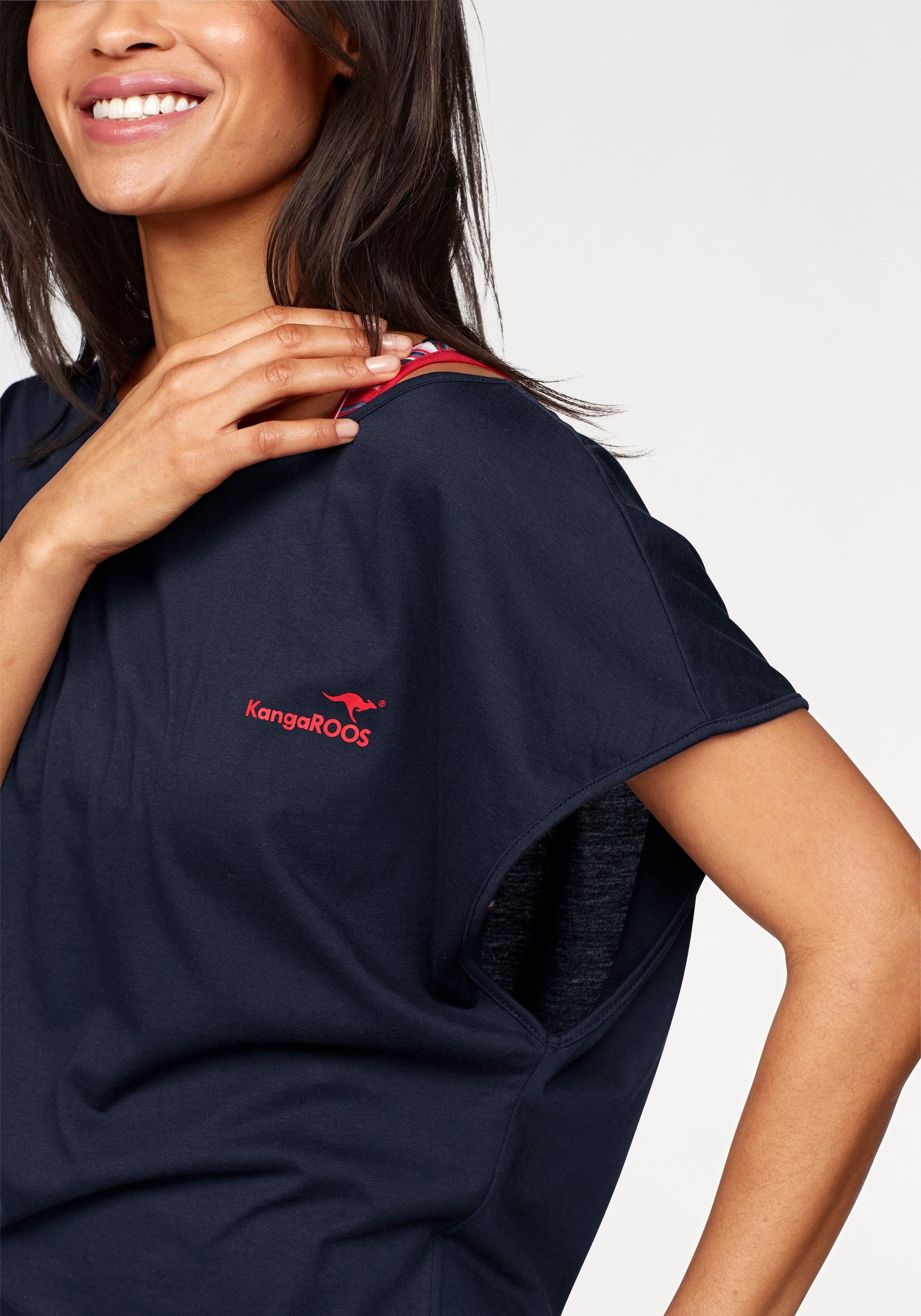 bestellen tlg., Stretchanteil T-Shirt), online KangaROOS BAUR 2 (Set, Jerseykleid, mit | mit