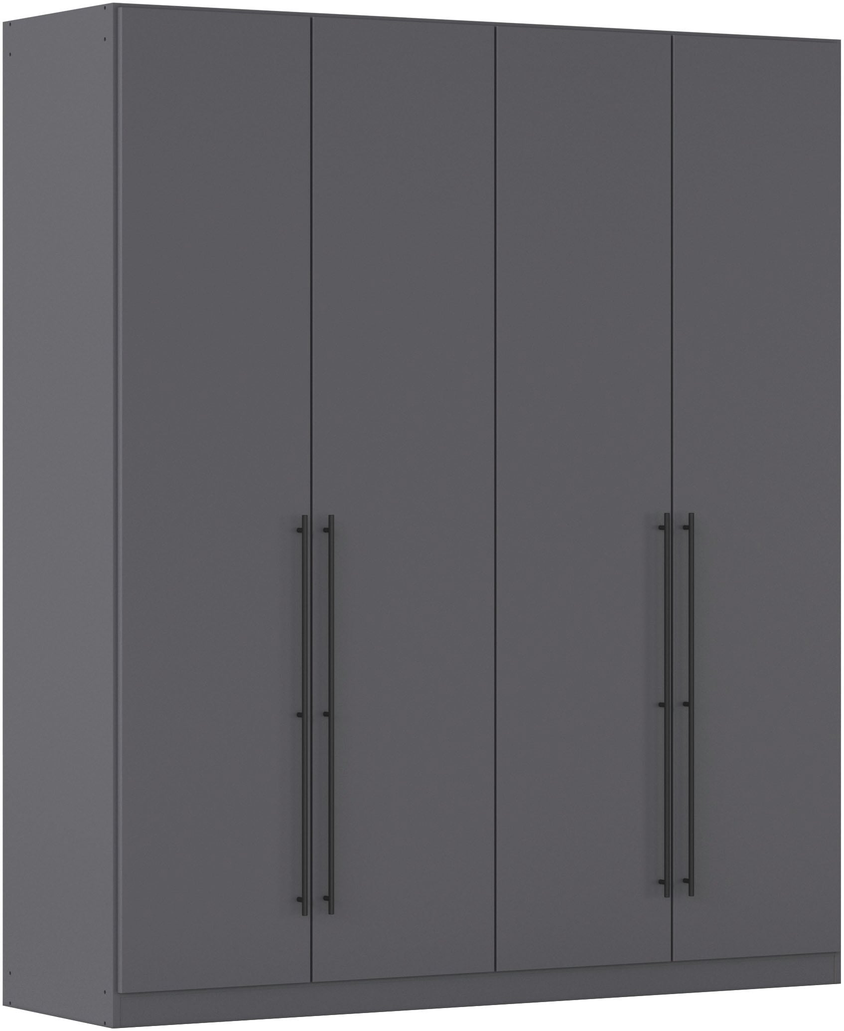 OTTO home Kleiderschrank "Mehrzweckschrank Aktenschrank Möbel Mietswohnung Schlafzimmer AVOLA" 3 verschiedene Ausstattungen BASIC/CLASSIC/PREMIUM (inkl. SOFT-CLOSE), mit hochwertigen Stangengriffen in Schwarz aus Metall MADE IN GERMANY