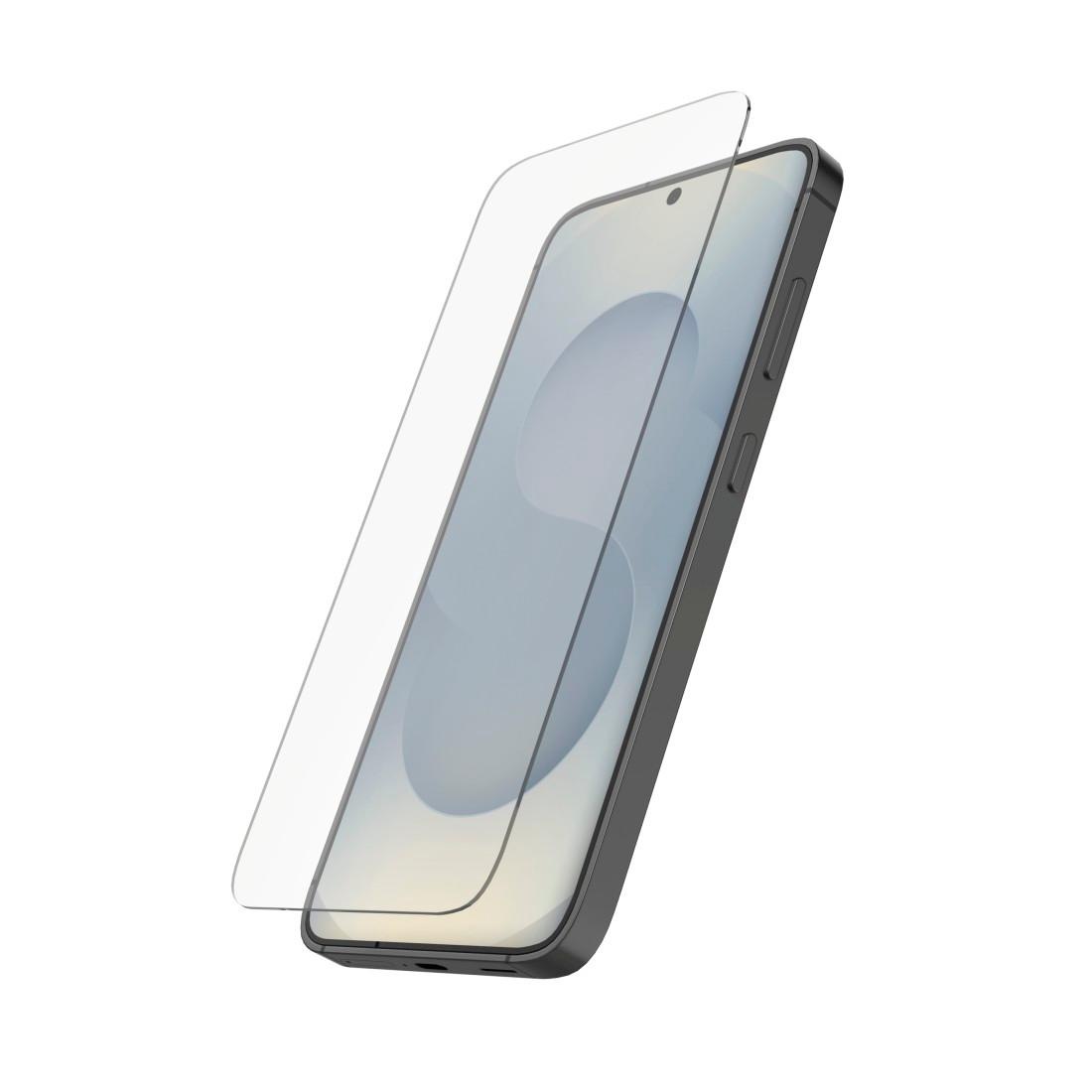 Hama Displayschutzglas »Handy-Schutzglas "Clear Protect" für Samsung Galaxy S25+, Montagehilfe«, für Samsung Galaxy S25+
