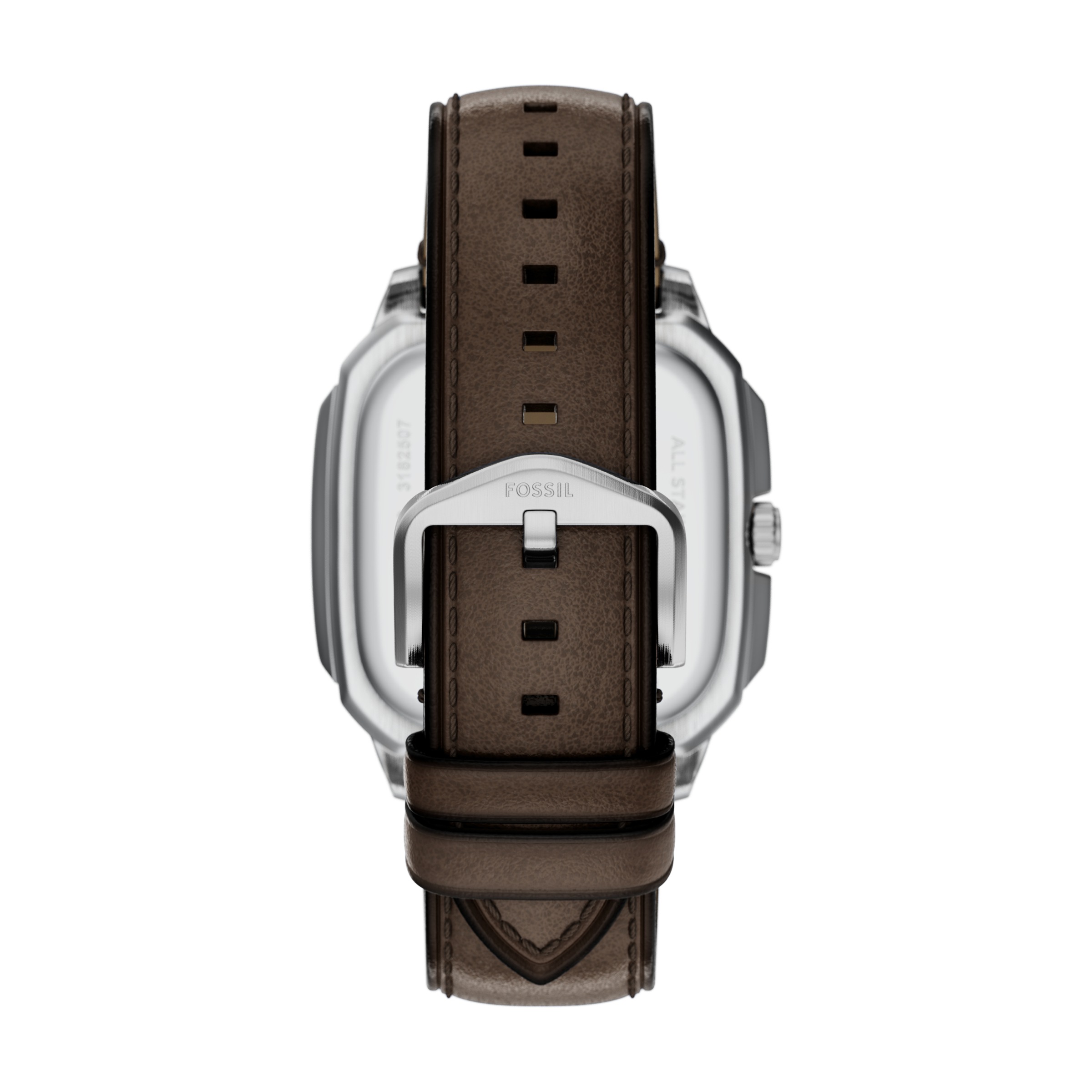 Quarzuhr FOSSIL "Crosby", braun, grün, Armbanduhren, Damen, Quarzuhr, Armbanduhr, Herrenuhr, Lederarmband, analog, Tag 3