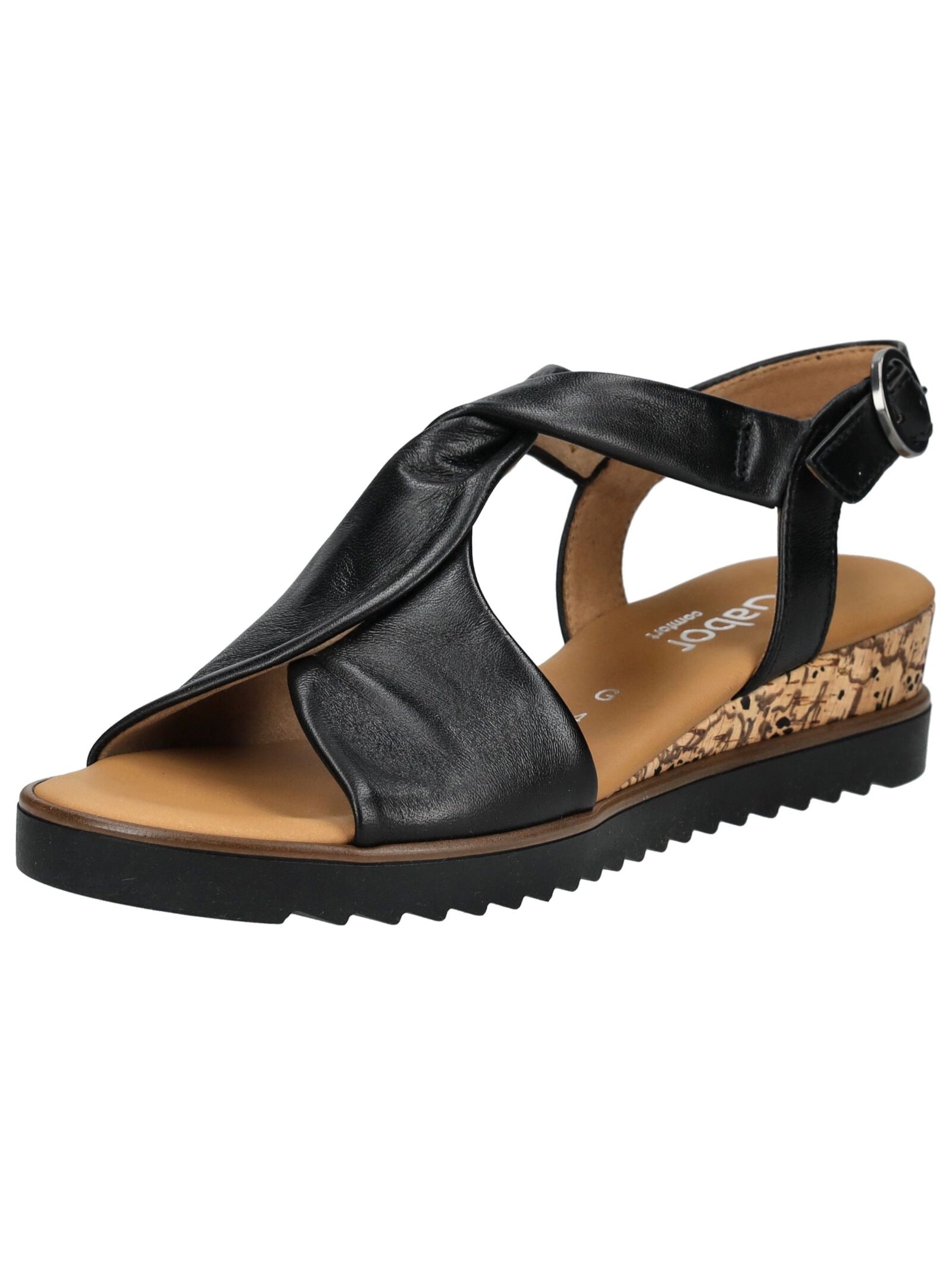Gabor Comfort Riemchensandale "Gabor Comfort Sandalen Nappaleder" günstig online kaufen