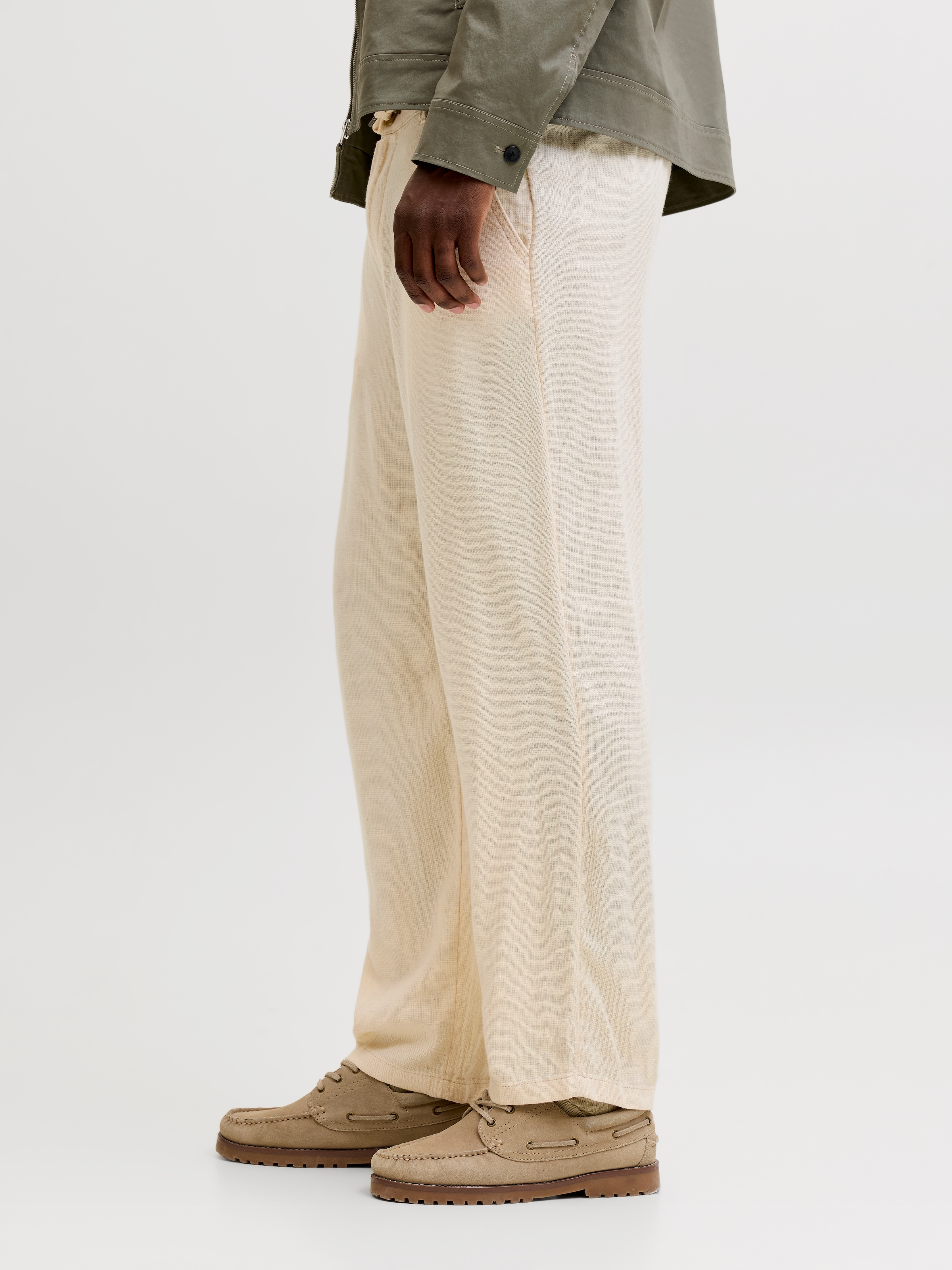 Jack & Jones Chinohose »JPSTKARL MYKONOS LINEN BLEND CHINO«