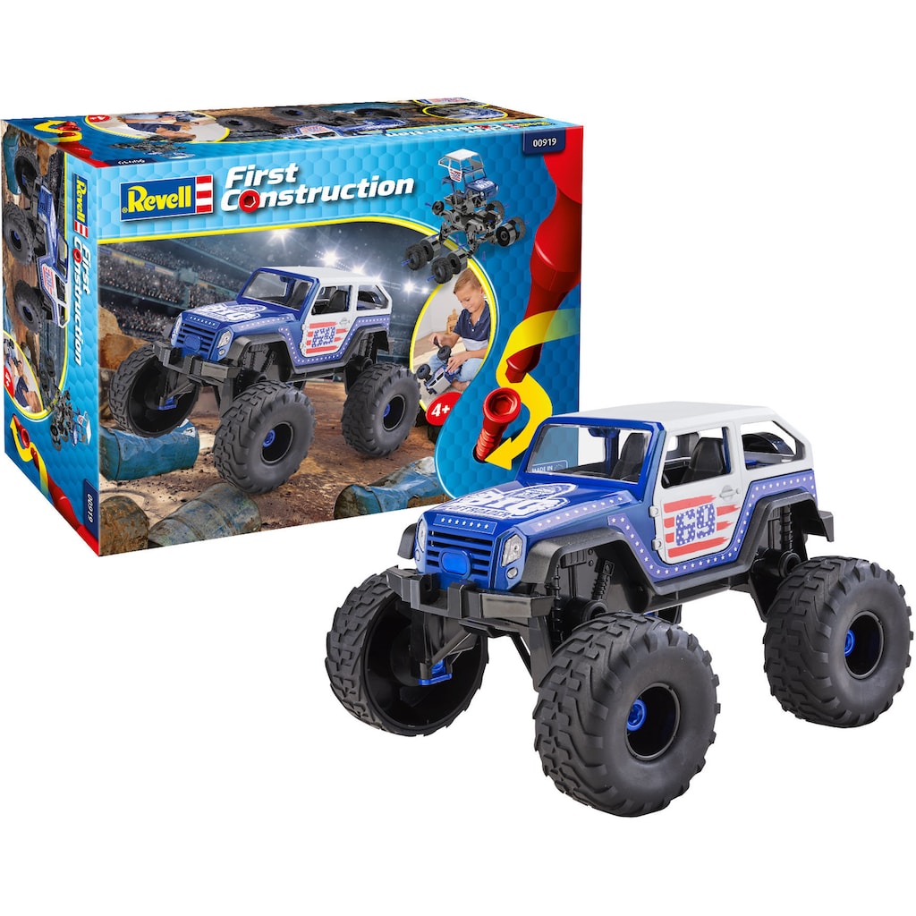 Revell® Modellbausatz »Revell First Construction, Monster Truck«, 1:20