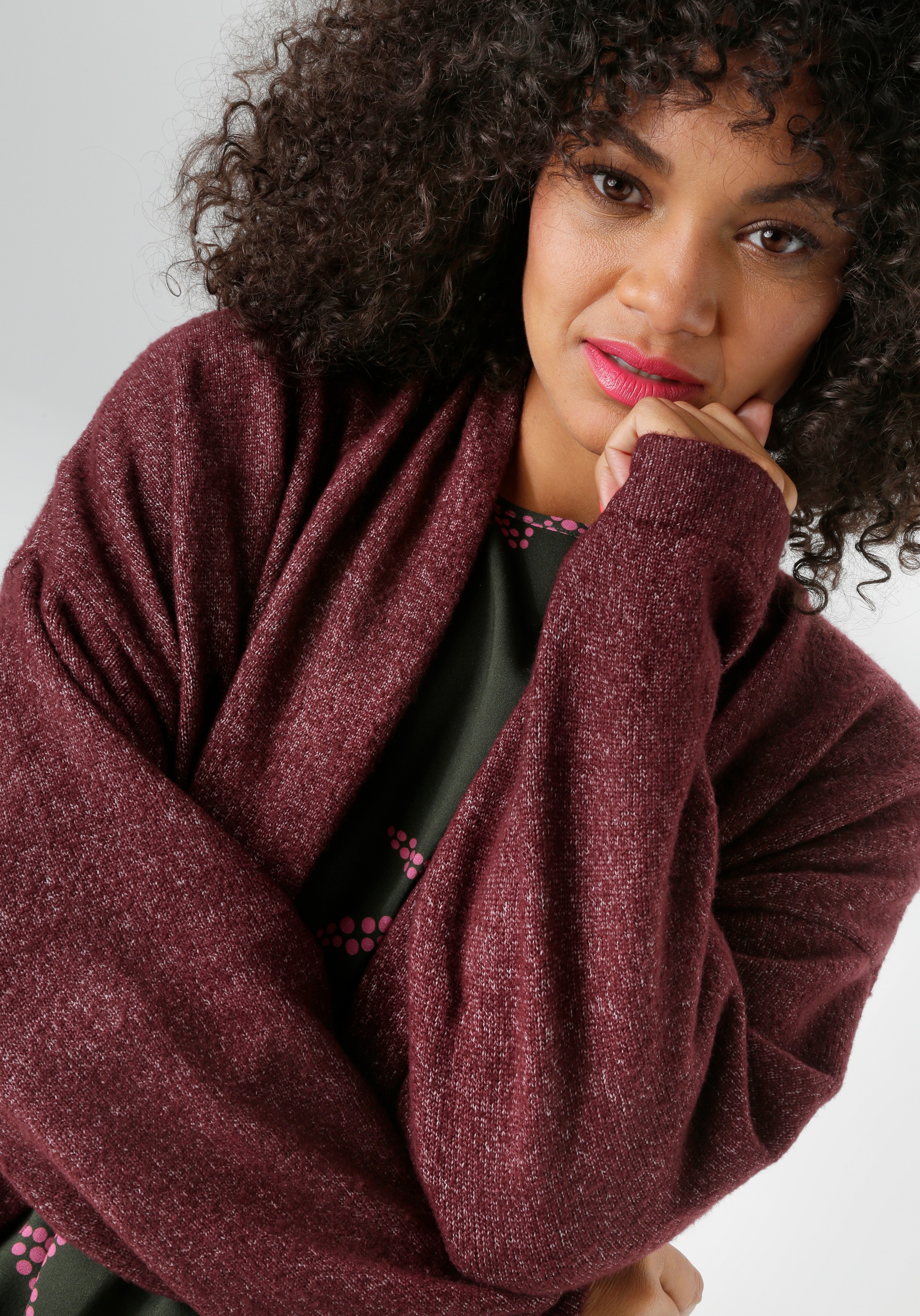 Aniston PLUS Strickjacke, in kuscheliger Qualität - NEUE KOLLEKTION