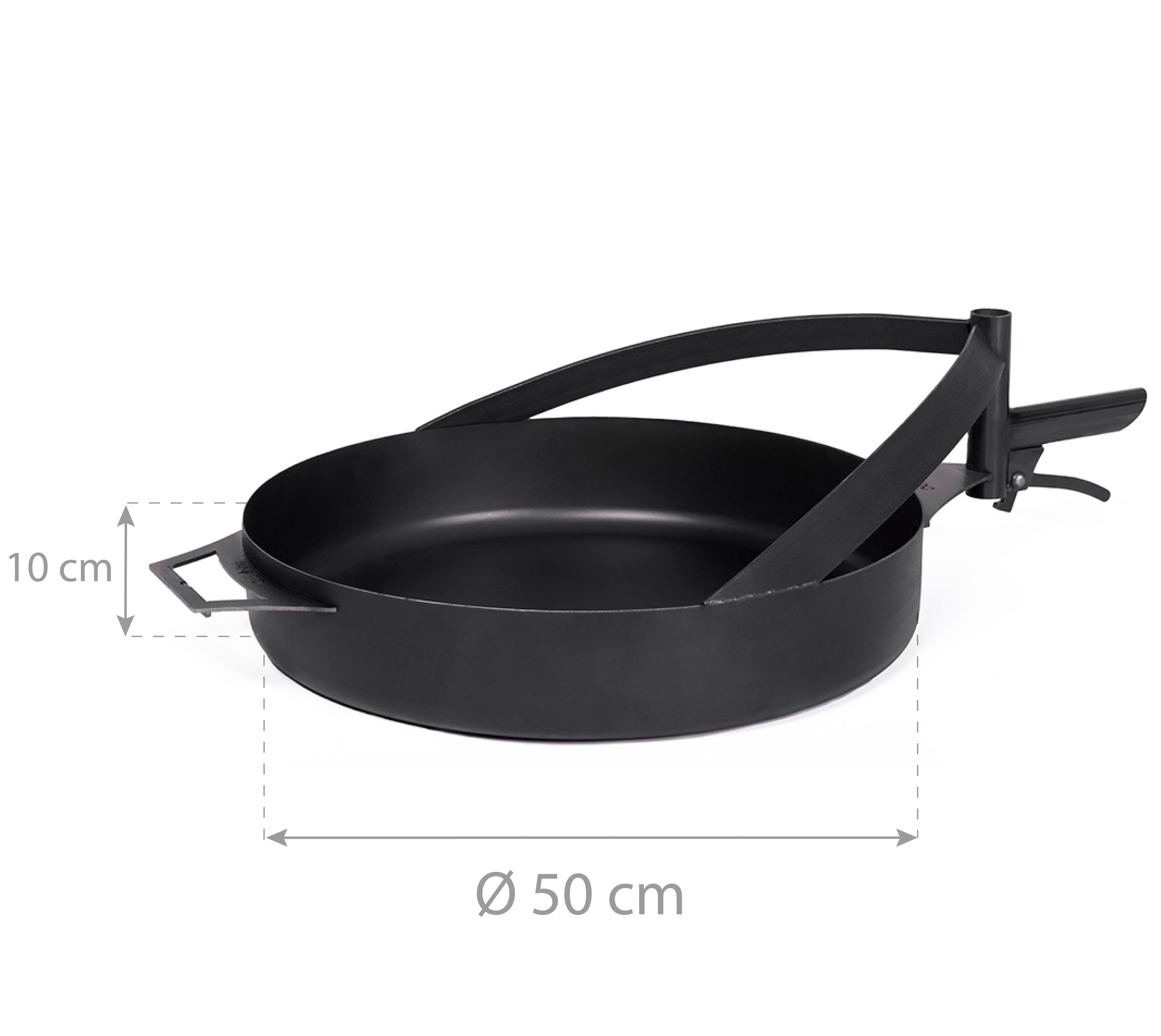 CookKing Grillpfanne »CookKing Stahl Pfanne Für Feuerschale Bandito & Montana X 50 cm«, Stahl, für Feuerschale Bandito & Montana X, 50 cm