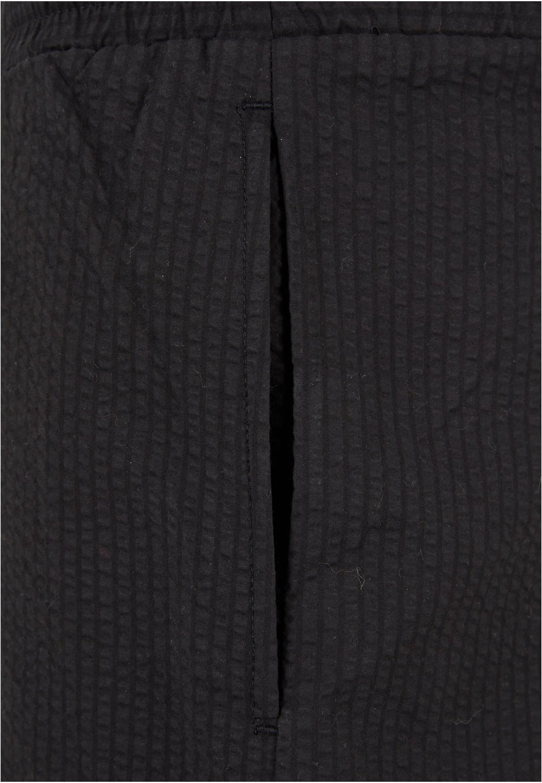 URBAN CLASSICS Shorts »Urban Classics Damen Ladies Seersucker Shorts«, (1 tlg.)