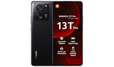 Smartphone »13T Pro mit 12GB RAM + 512GB internem Speicher«, Schwarz, 16,94 cm/6,67...