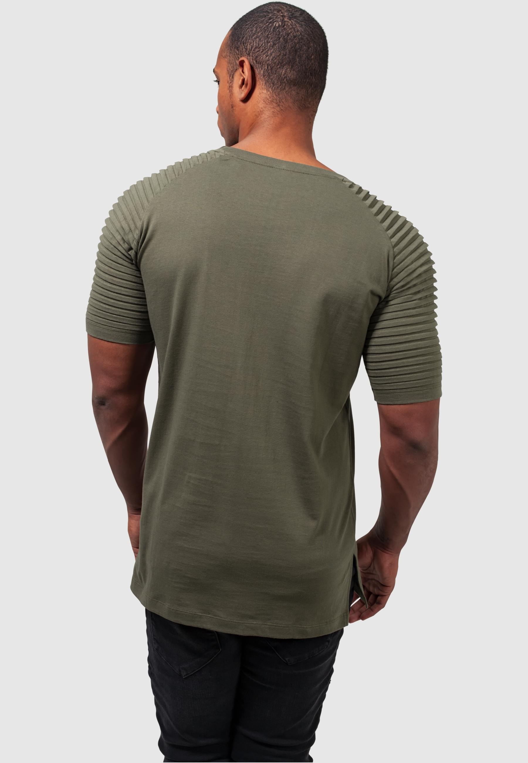 URBAN CLASSICS T-Shirt »Urban Classics Herren Pleat Raglan Tee«, (1 tlg.)