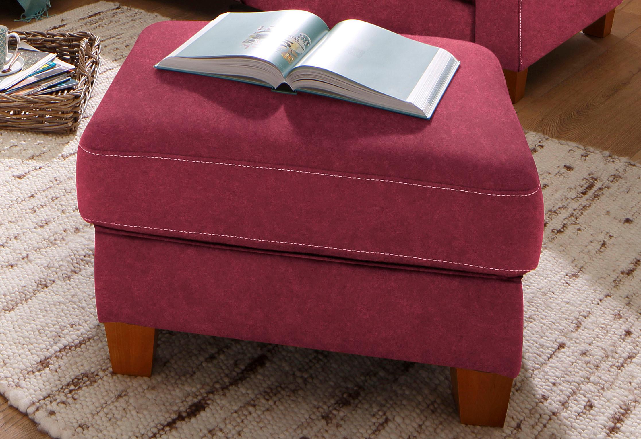 OTTO home Hocker "Borkum; B: 75cm, Federkern-Polsterung, vielseitig nutzbar" mit Federkern