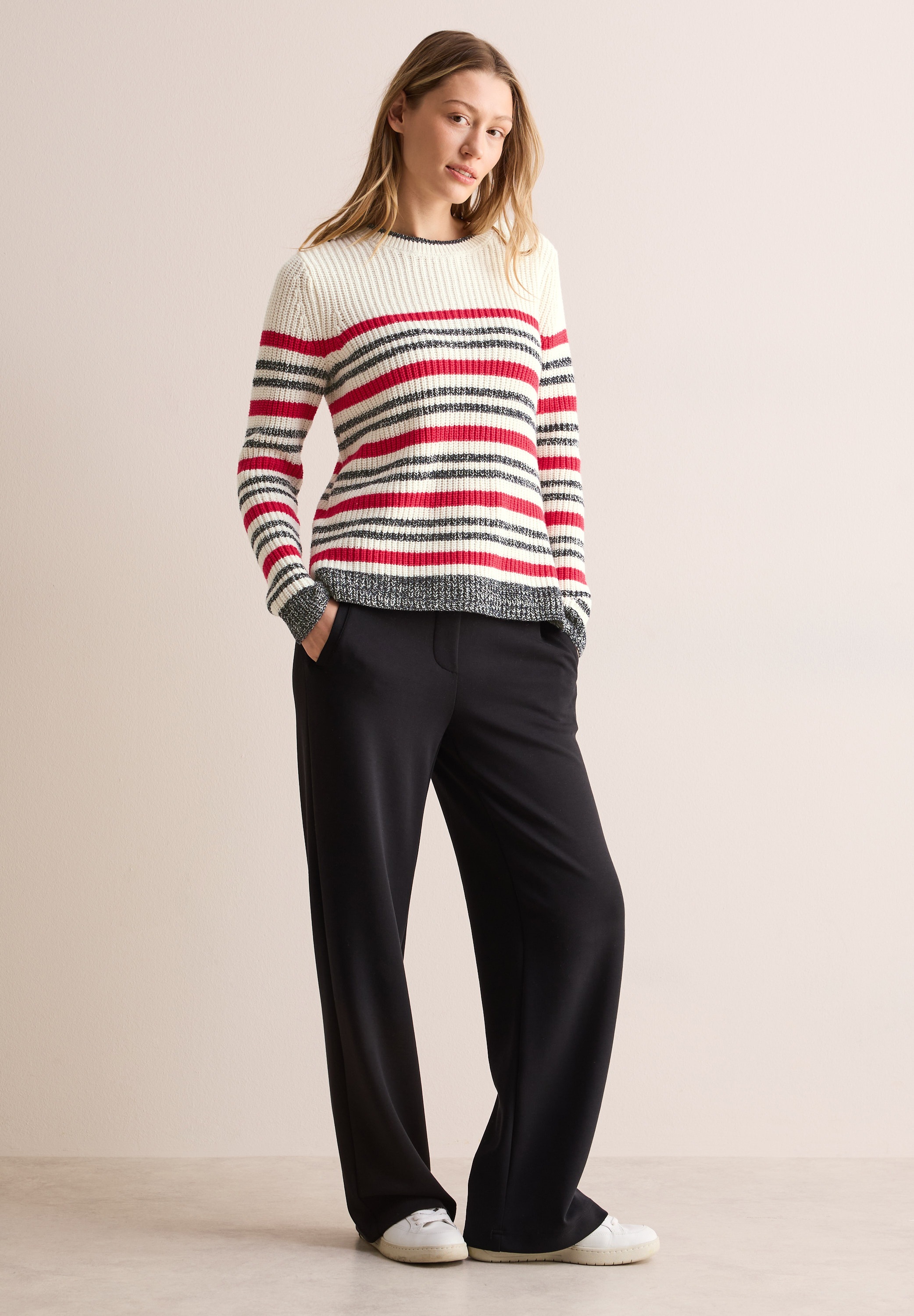 Cecil Strickpullover, im soften Baumwoll-Mix