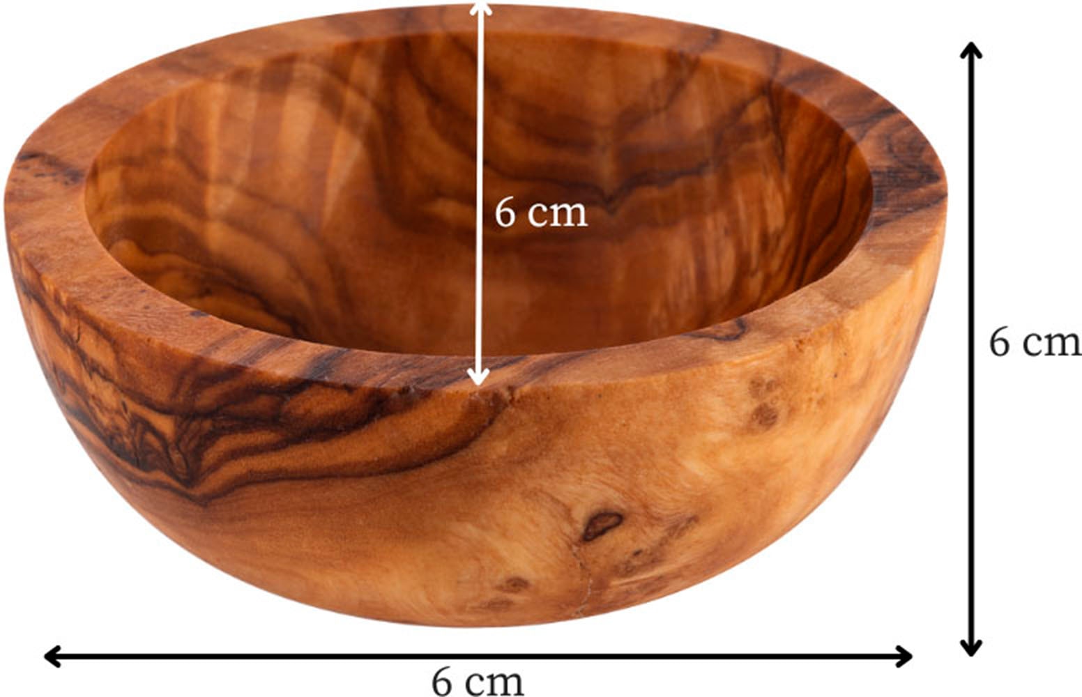 APS Dipschale »OLIVE«, 4 tlg., aus Holz, geöltes Olivenholz, jedes Stück ein Unikat