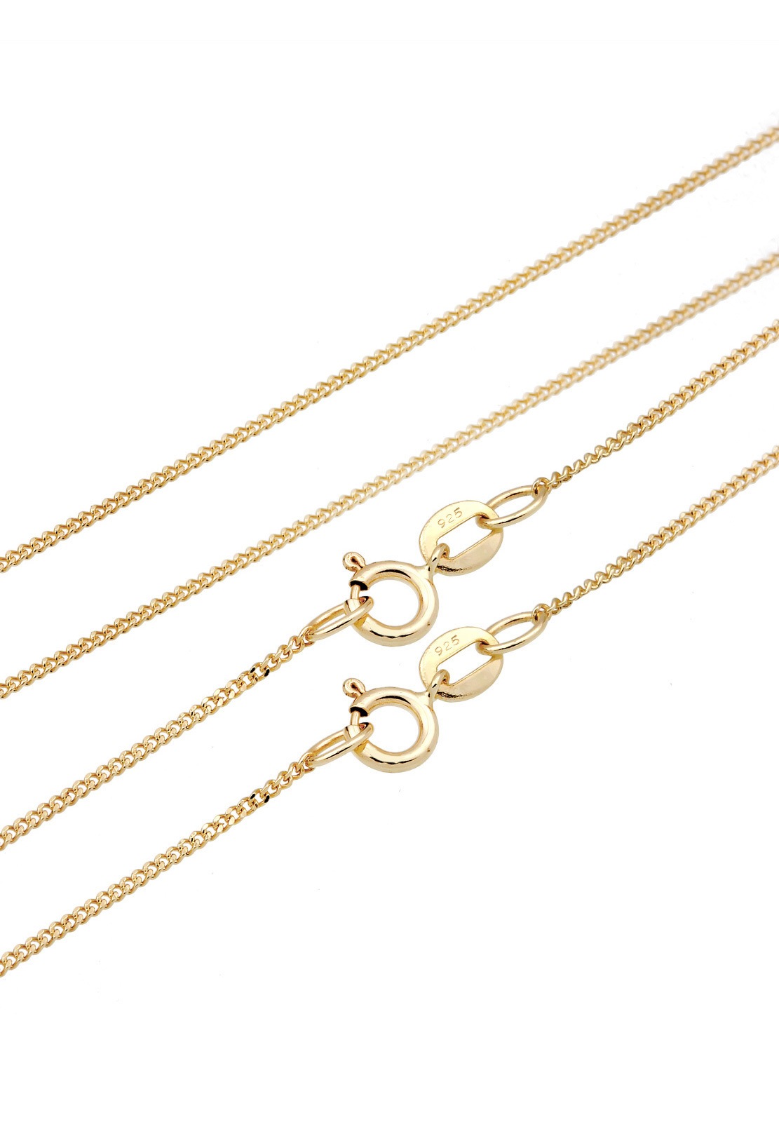 Elli Ketten-Set »Set Peace mit Kristallen von Swarovski® 925 Silber vergoldet«