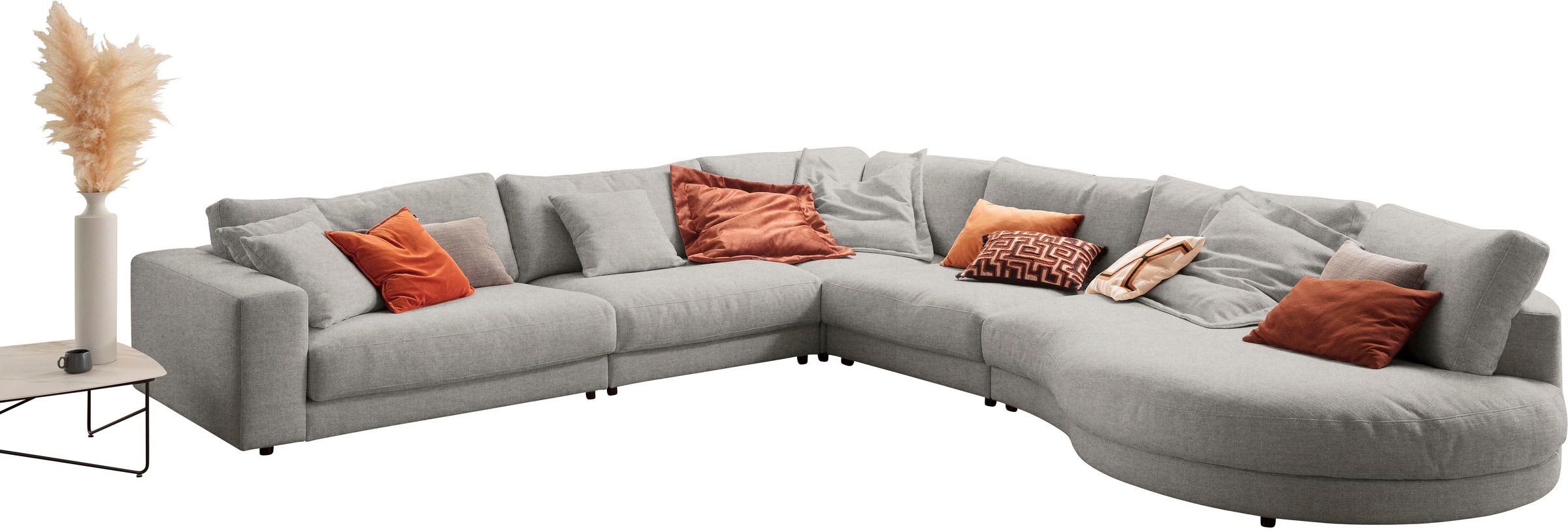 3C Candy Ecksofa »Enisa II L-Form«, incl. 3 Flatterkissen, wahlweise mit Flecken-Schutz-Bezug Easy care