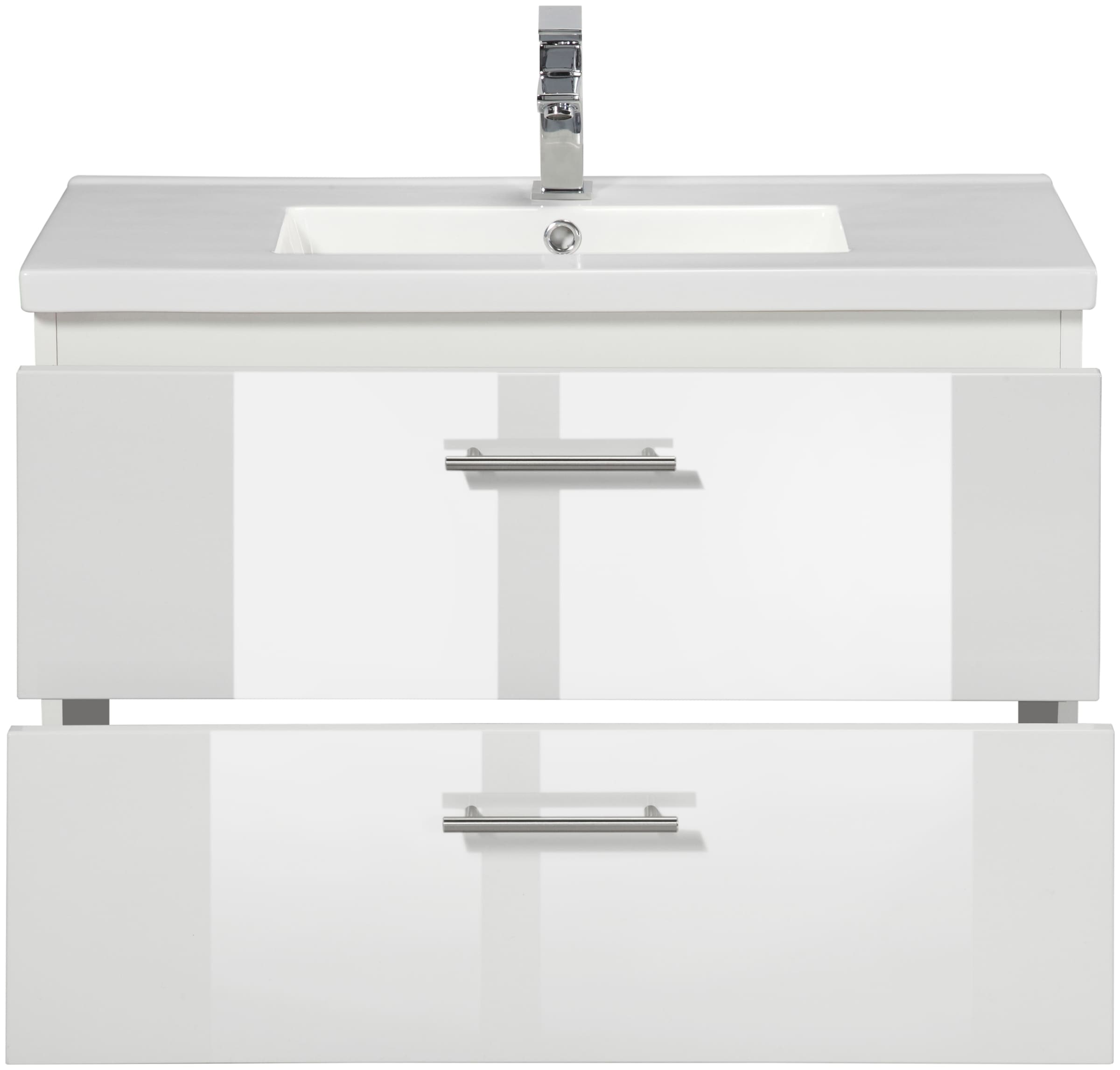 welltime Waschtisch »Trento, verschiedene Ausführungen und Farben«, Breite 80 cm, Tiefe 36 cm, SlimLine, Waschplatz