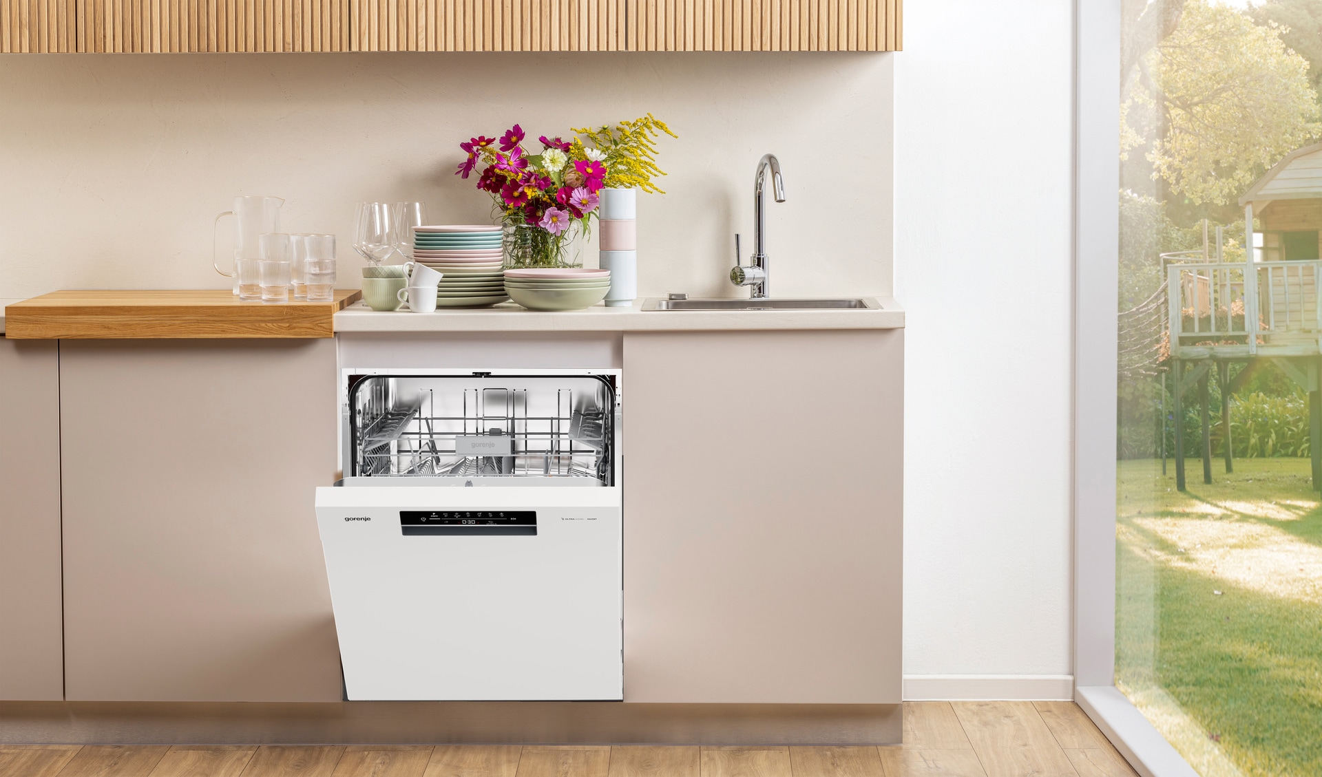 GORENJE Unterbaugeschirrspüler »GU642D90W«, 14 Maßgedecke