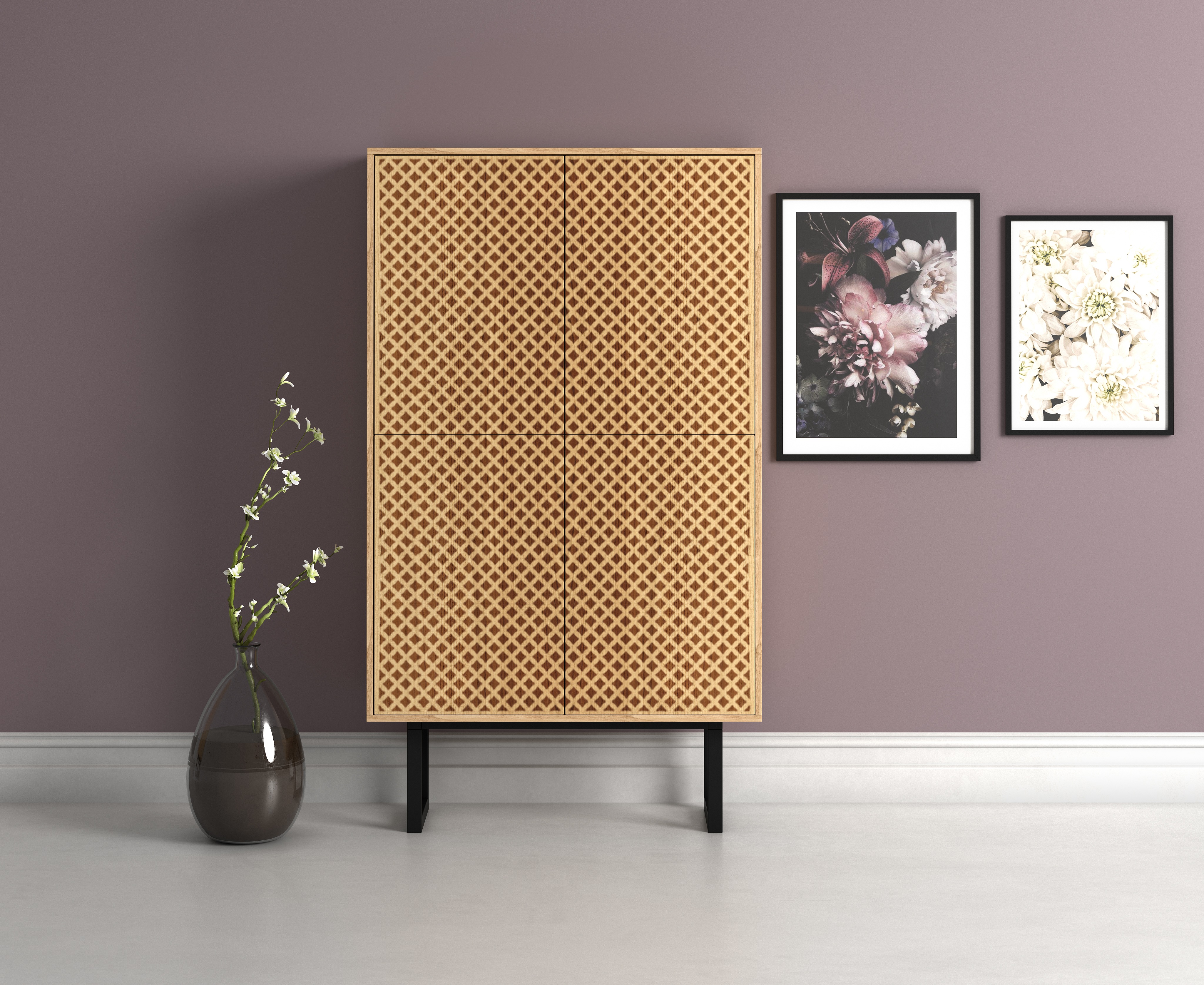 Thumbnail - Woodman Highboard, Kommode im skandinavischen Design