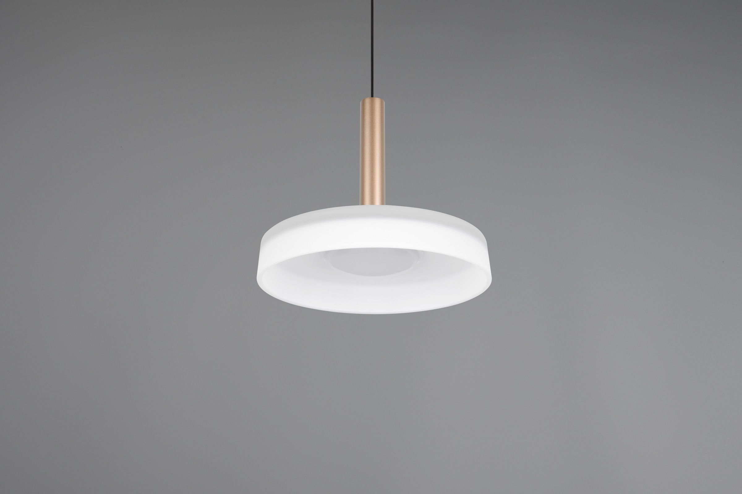 TRIO Leuchten LED Pendelleuchte »CELESTE dimmbare LED Hängelampe aus Metall und Glas, 10W 1100 Lumen«, 1 flammig, Leuchtmittel LED-Board | LED fest integriert, einfach höhenverstellbar von 50-200 cm, Ø 22cm, 3-Stufen Dimmfunktion