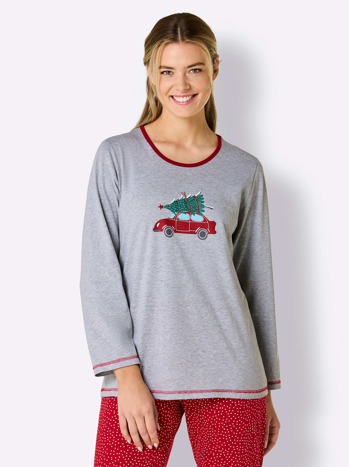 comtessa Rundhalsshirt "Schlafanzug-Shirt" 1 Stk. tlg. günstig online kaufen