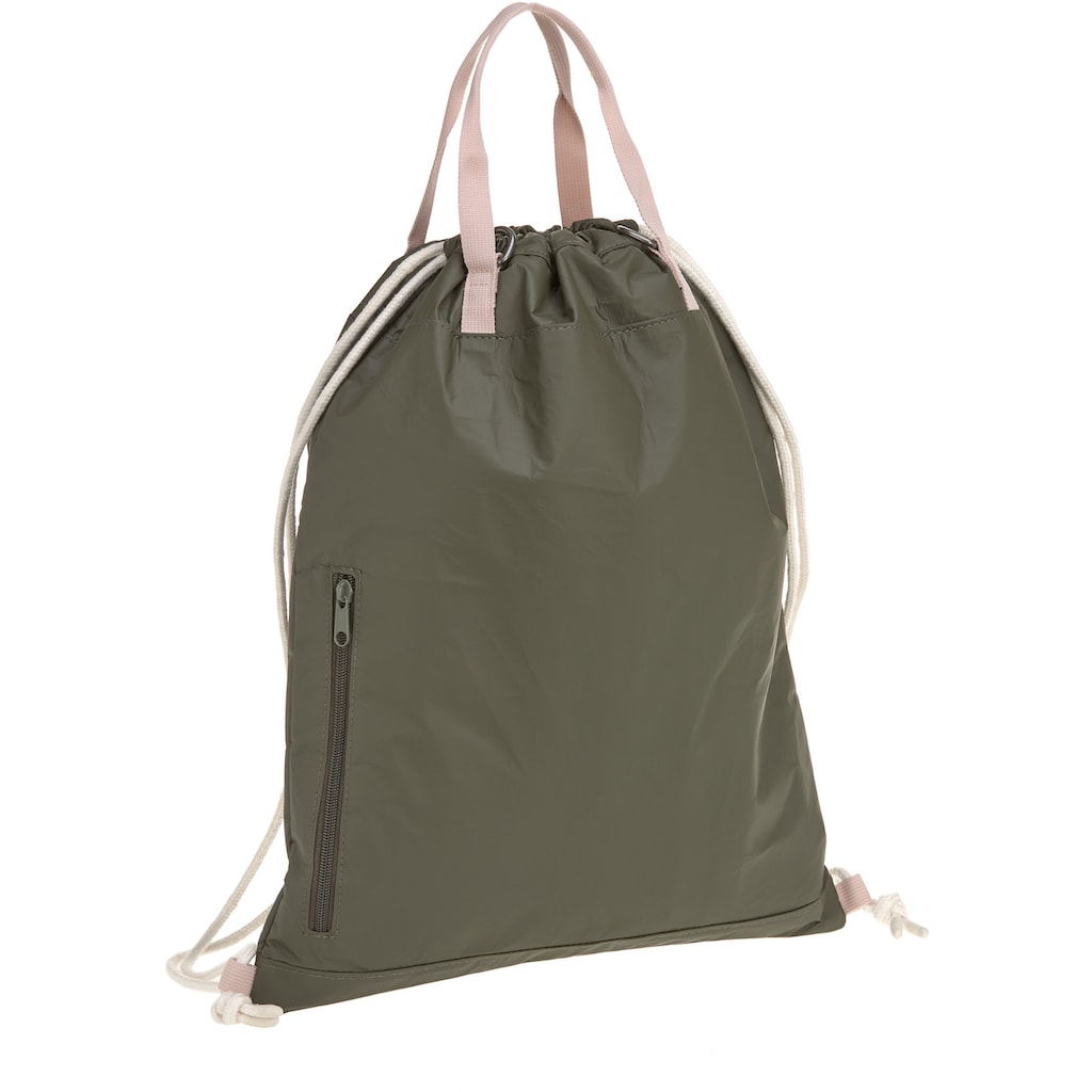 LÄSSIG Kinderwagen-Tasche »Green Label, Tyve String Bag Olive«, inkl. Kinderwagenbefestigungen; PETA-approved vegan