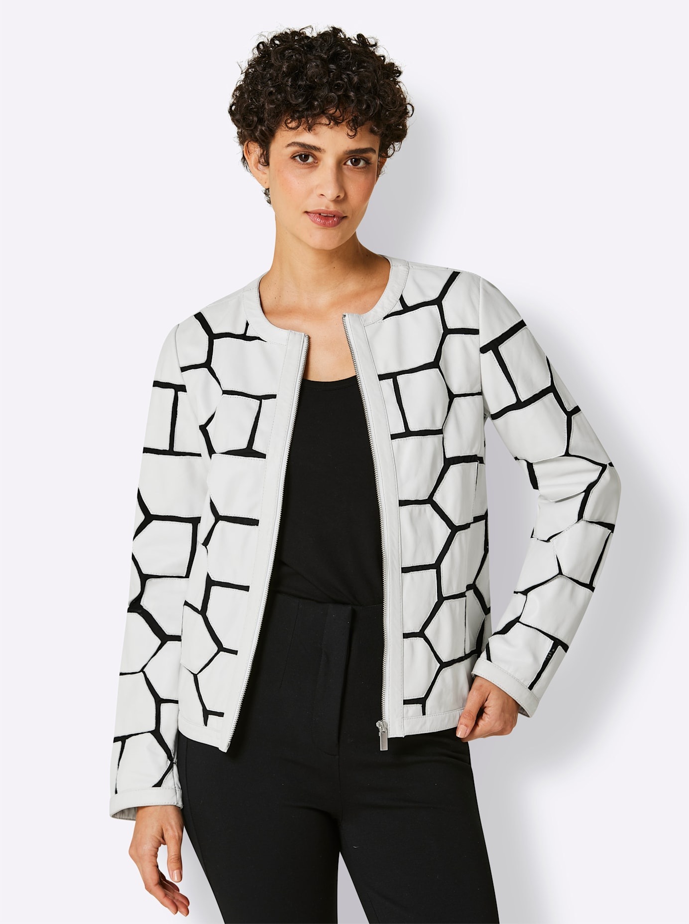 CREATION L PREMIUM Lederblazer »Lammnappa-Leder-Blazer«