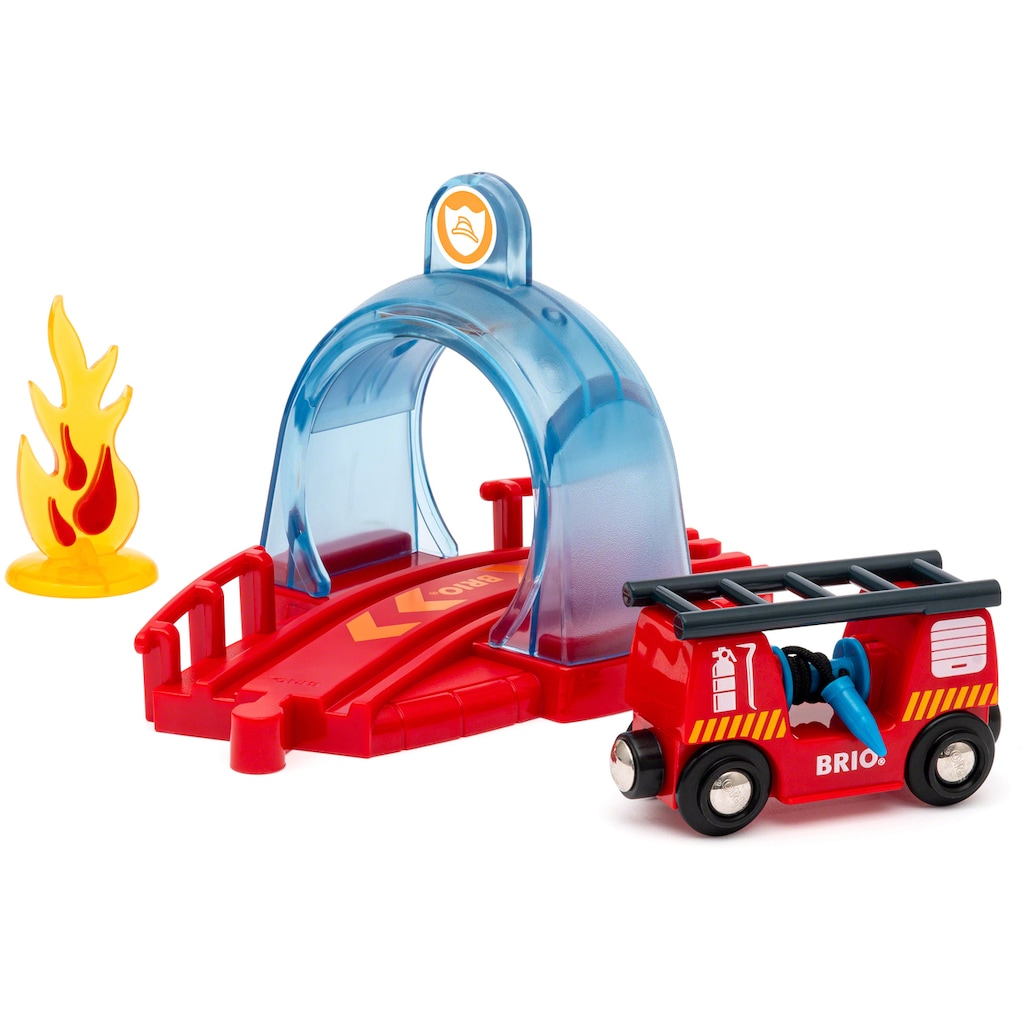 BRIO® Spielzeug-Eisenbahn »BRIO® WORLD, Smart Tech Sound Feuerwehreinsatz«