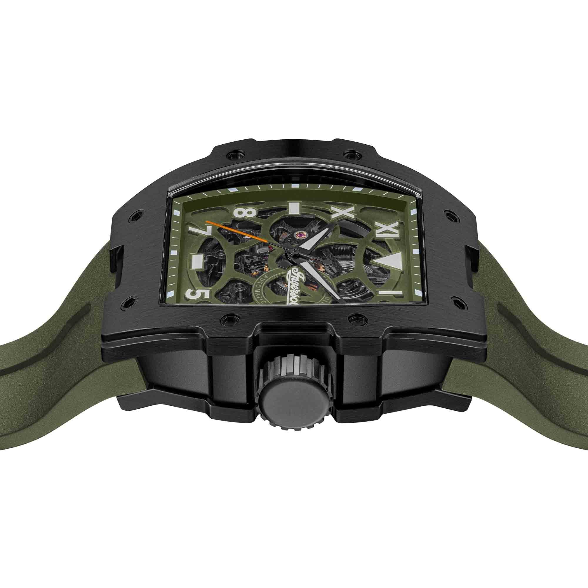 Ingersoll Automatikuhr »The Play« Armbanduhr, Herrenuhr, Mechanische Uhr, Silikonarmband, analog