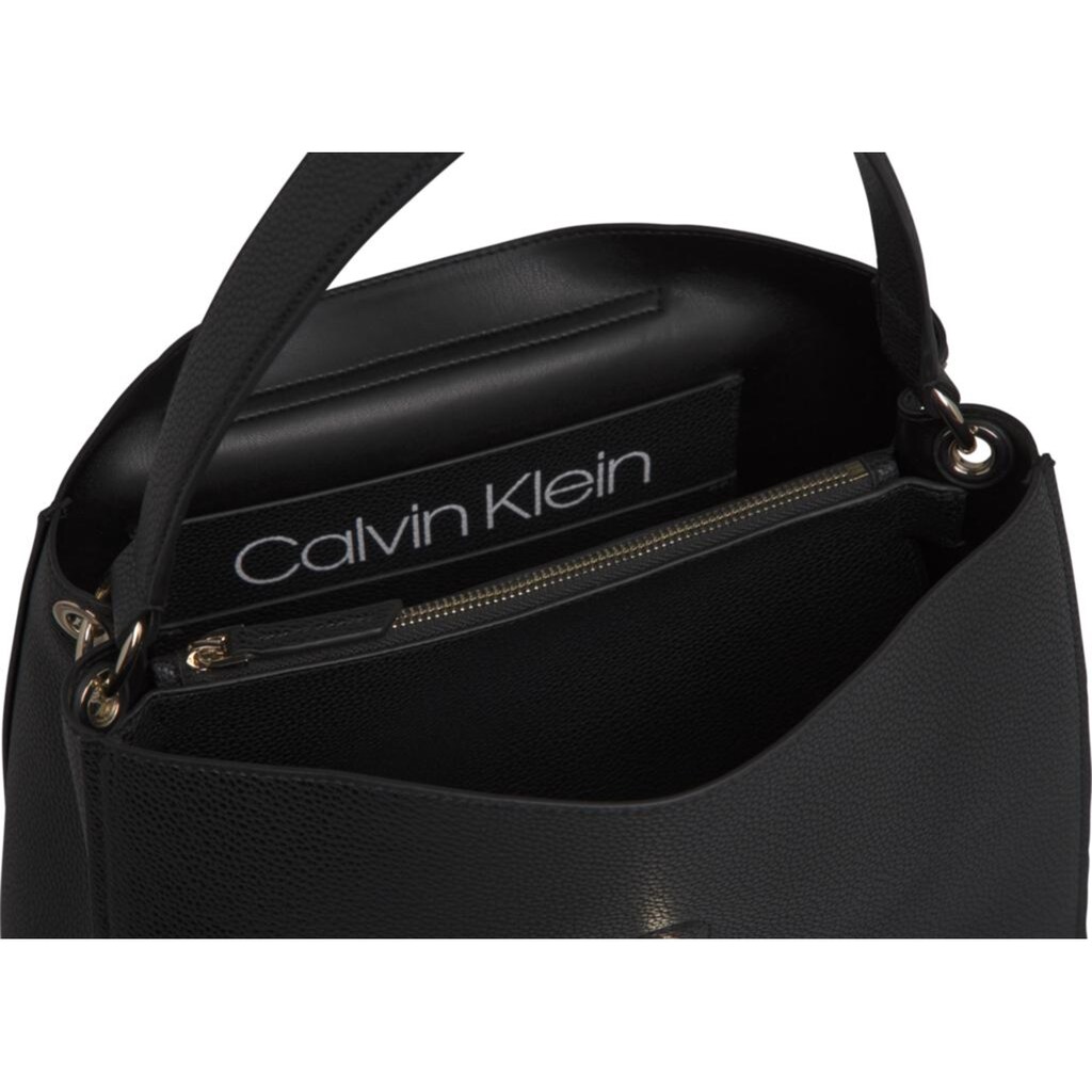 Calvin Klein Henkeltasche »RE-LOCK TOP HANDLE SATCHEL«, mit schönem goldfarbenen Logo