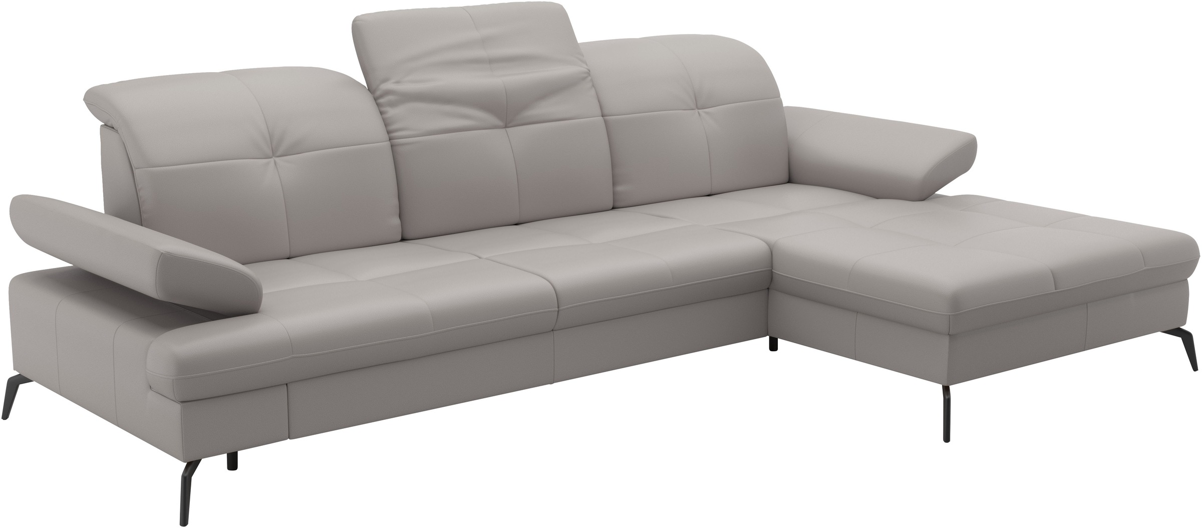 sit&more Ecksofa »Amica, L-Form, inkl. Sitztiefenverstellung & Armteilverstellung«, wahlweise mit Bettfunktion, Bettkasten und Kopfteilverstellung