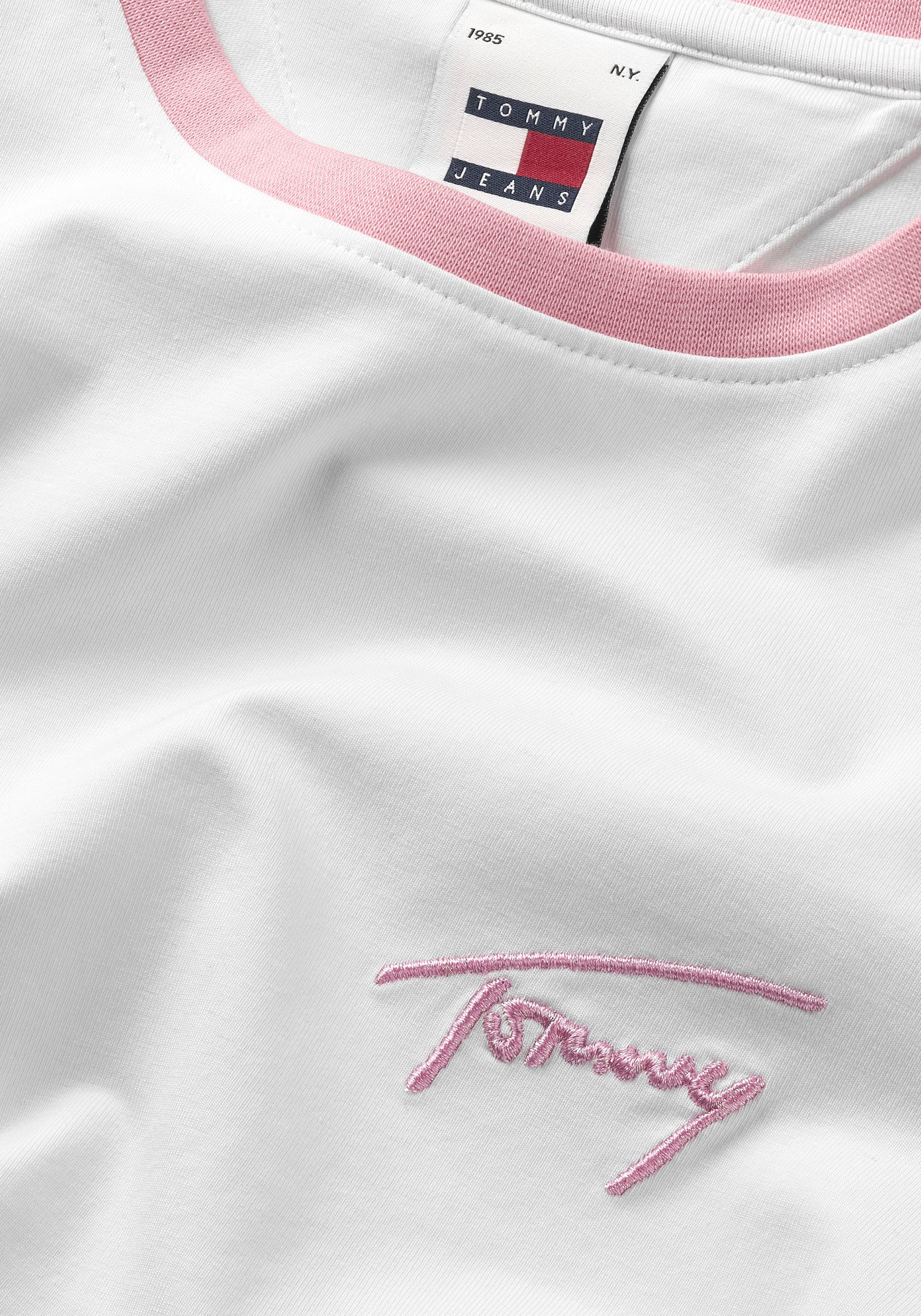 Tommy Jeans T-Shirt Rundhalsausschnitt bestellen | für SIGNATURE SS«, TEE SLIM BAUR »TJW mit