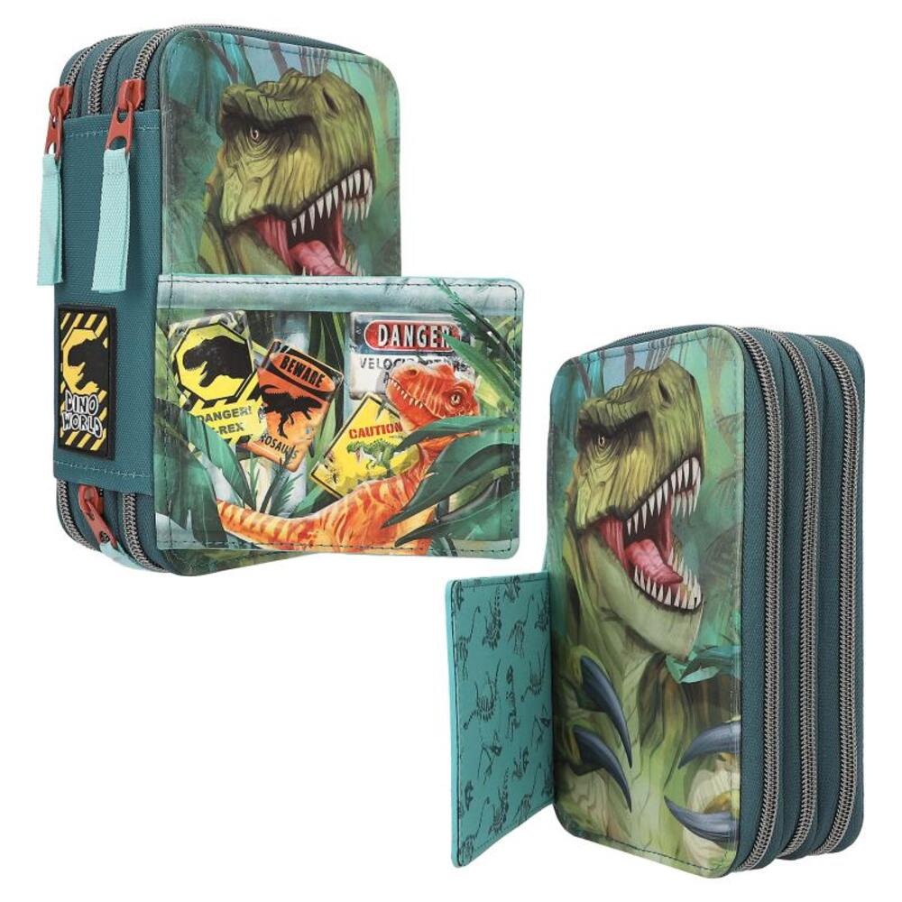 Depesche Buntstift »Federtasche Danger Dino World 21 x 13 x 7,5 cm bunt«