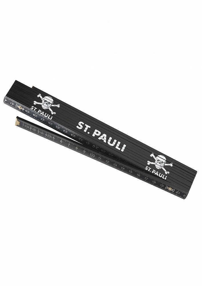 FC ST. PAULI Zollstock "FC St. Pauli Zollstock FC St. Pauli Totenkopf"schwarz, Maßbänder