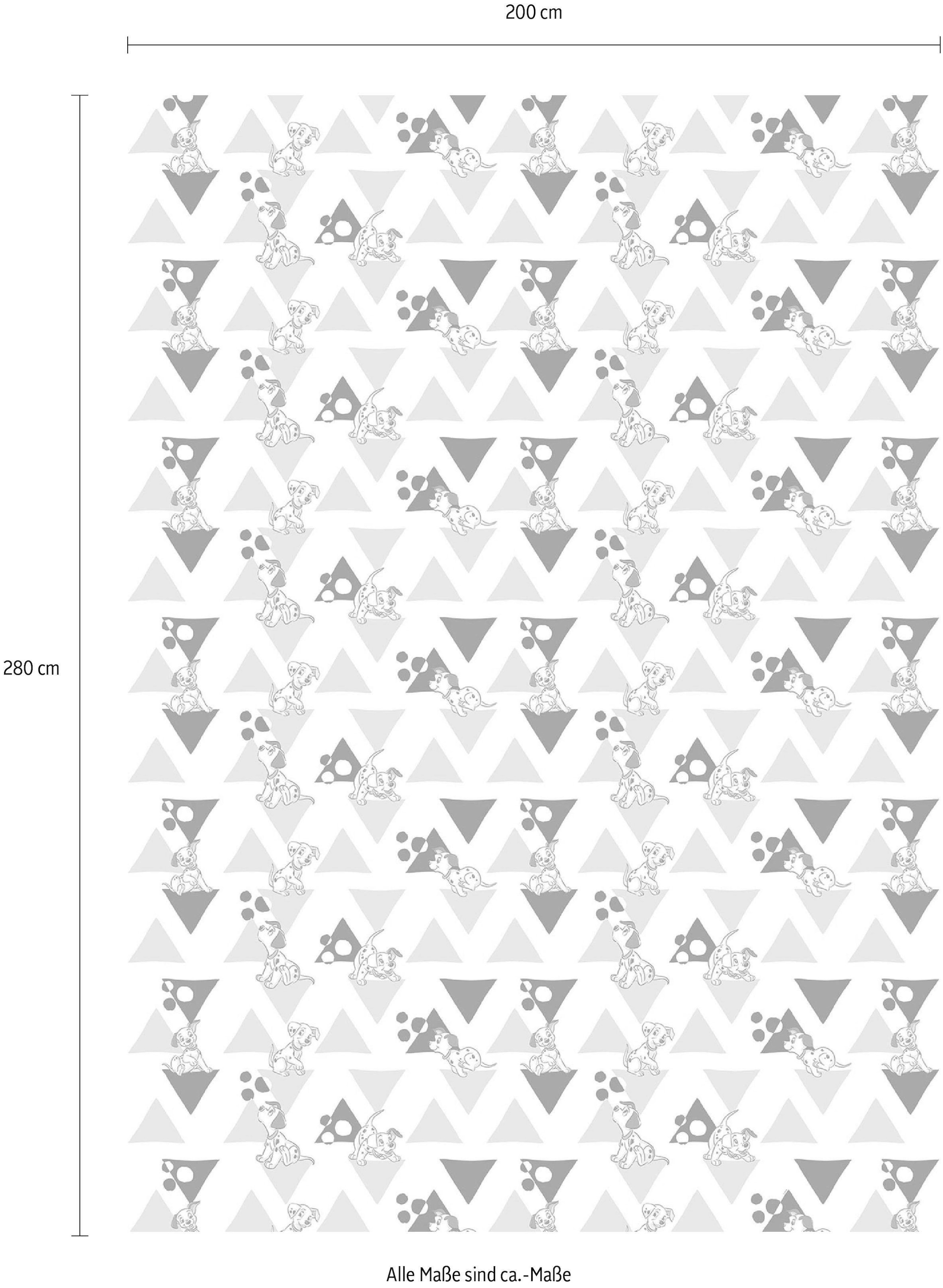 Komar Vliestapete »Digitaldruck Vlies - 101 Dalmatiner Angles - Größe 200 x 280 cm«, bedruckt, Kinderzimmer