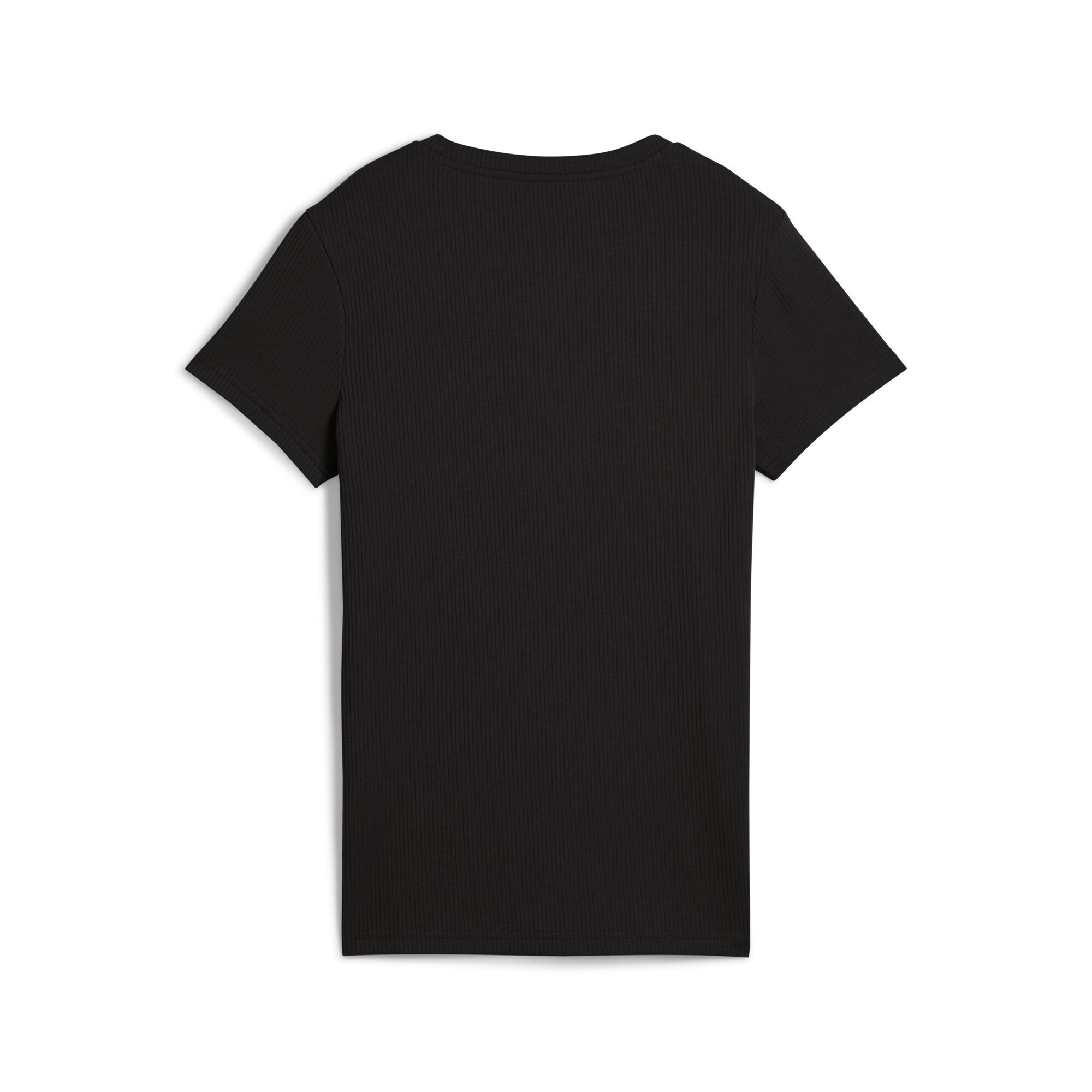 PUMA T-Shirt »ESS ELEVATED Geripptes T-Shirt Damen«