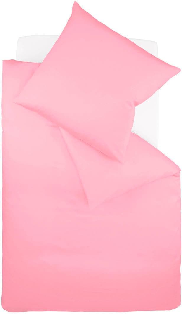 fleuresse Bettwäsche "Colours in 135x200, 155x220 oder 200x200 cm" 2 Stk. Bettwäsche aus 100% Baumwolle, uni, mit Reißverschluss