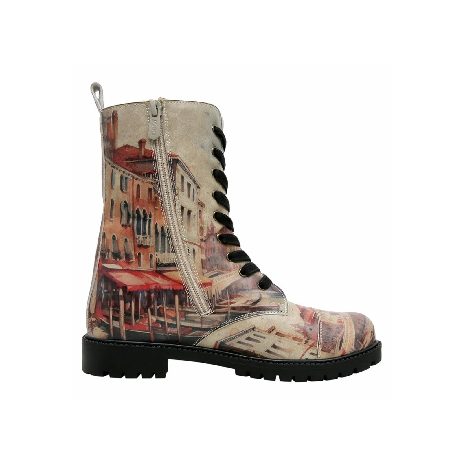 Thumbnail - DOGO Schnürboots "Zipsy High-Top Boots Venice Damen Stiefeletten", Handgefertigt