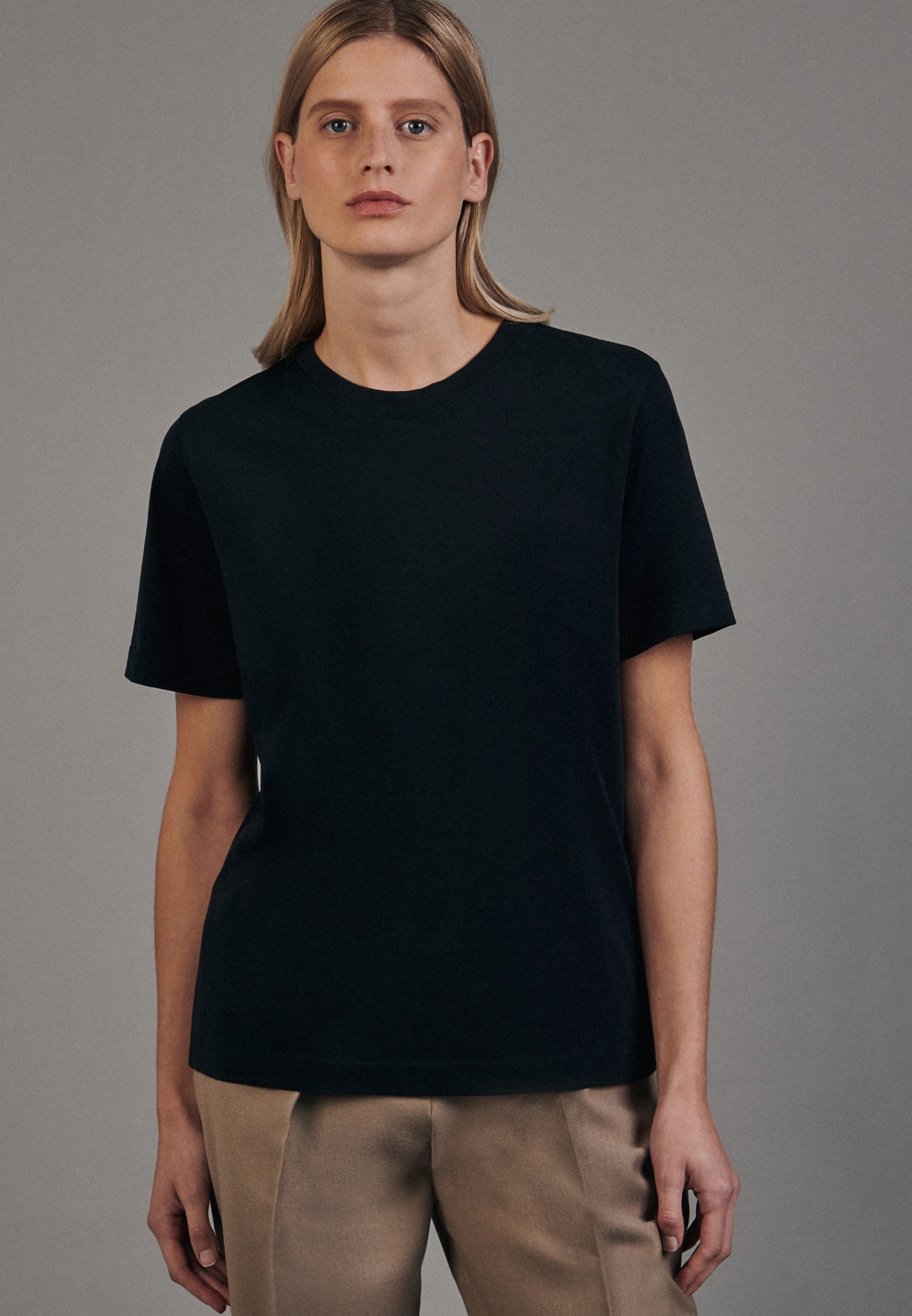 BAUR seidensticker Uni »Schwarze Rundhals kaufen für | Kurzarm Rose«, T-Shirt
