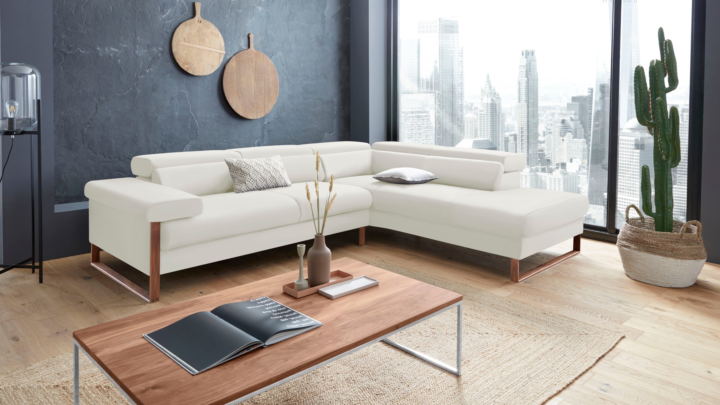 W.SCHILLIG Ecksofa "finn, Designsofa mit tollem Sitzkomfort, bequem, L-Form günstig online kaufen