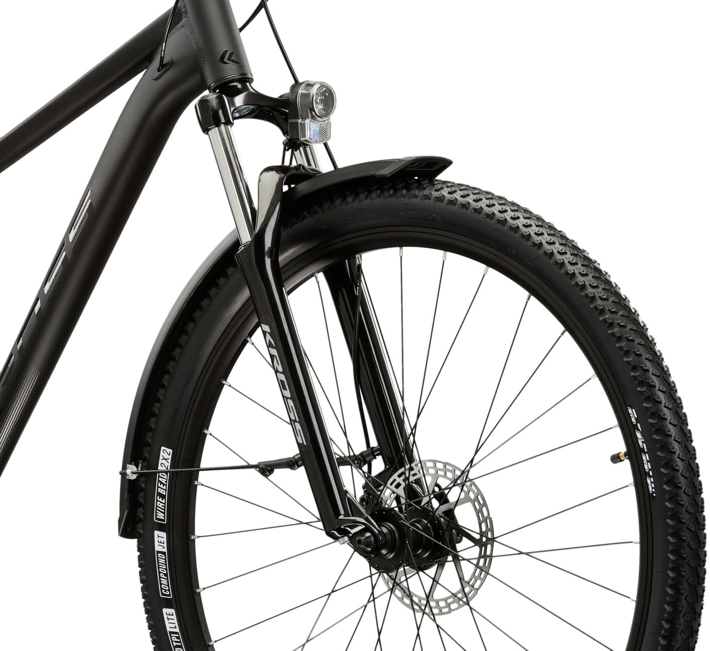 Kross Mountainbike »Hardtail 27,5" Hexagon X200 schwarz 21 Gänge mit Beleuchtung 2026« 21 Gang Shimano ALTUS M310 Schaltwerk Kettenschaltung Rahmen aus Aluminium Performance