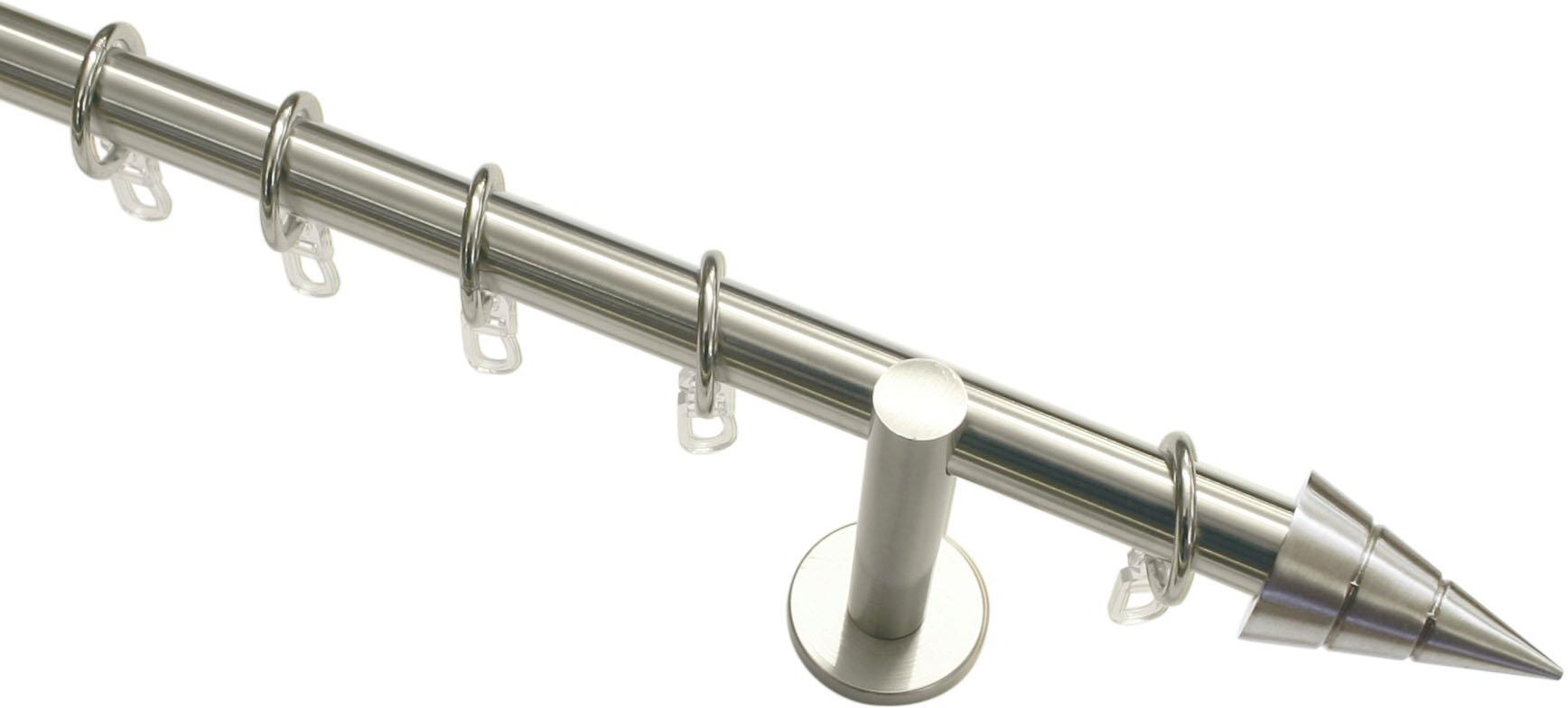 GARDINIA Gardinenstange "Set Metall" Ø 20 mm 1 läufig-läufig Fixmaß 1-Lauf