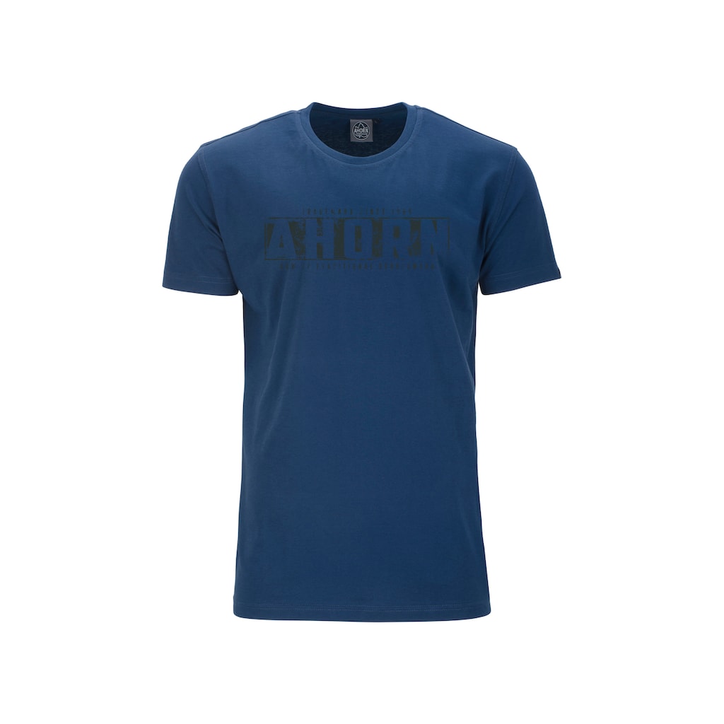 AHORN SPORTSWEAR T-Shirt »TRADITIONAL_vulcan grey«, mit modischem Frontprint
