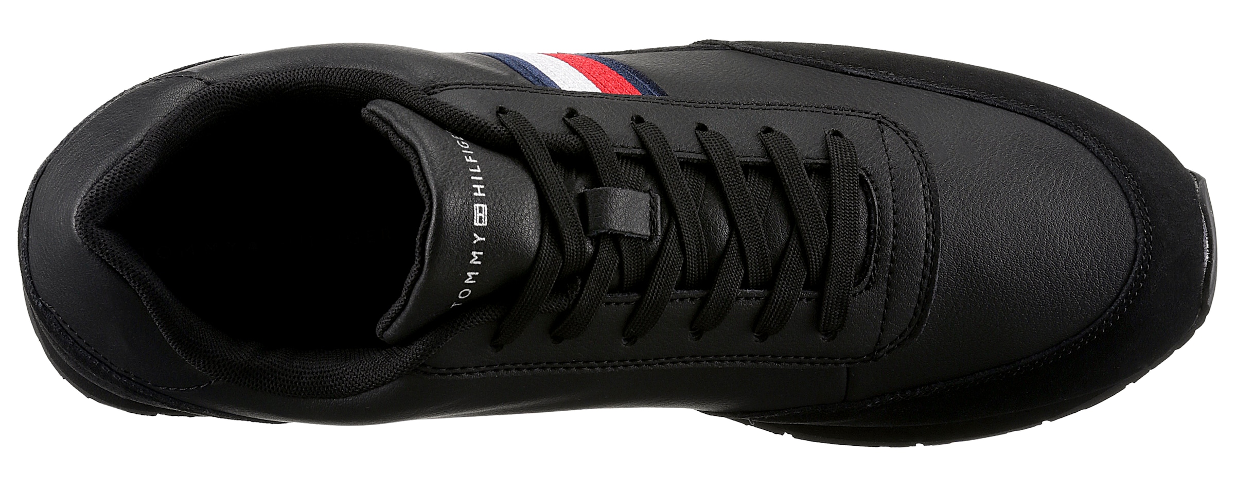 Tommy Hilfiger Sneaker »CORE EVA RUNNER CORPORATE LEA«, im Materialmix, Freizeitschuh, Halbschuh, Schnürschuh