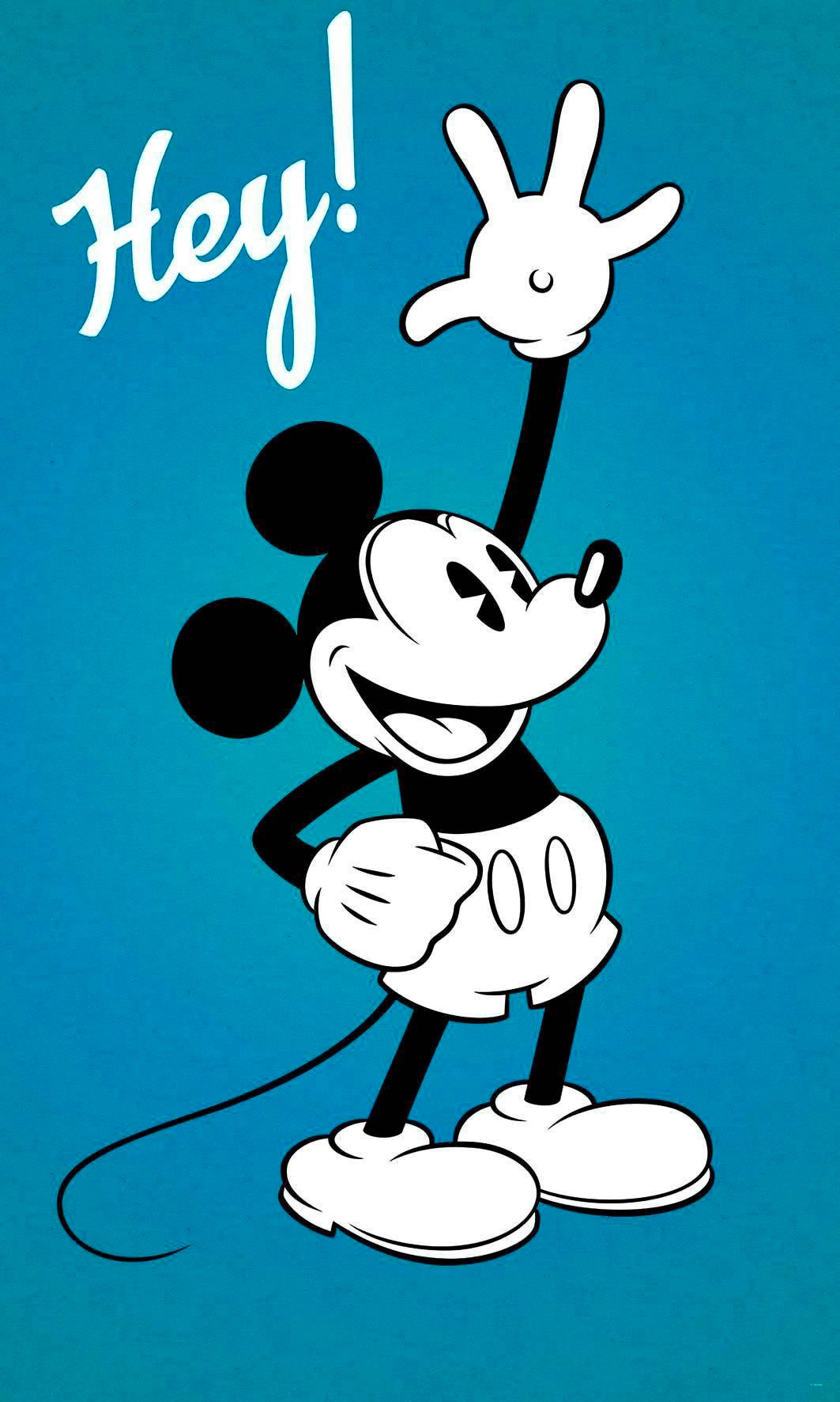 Komar 1100000002199 "Digitaldruck Vlies - Mickey - Hey - Größe 120 x 200 cm" bedruckt glatt Kinderzimmer